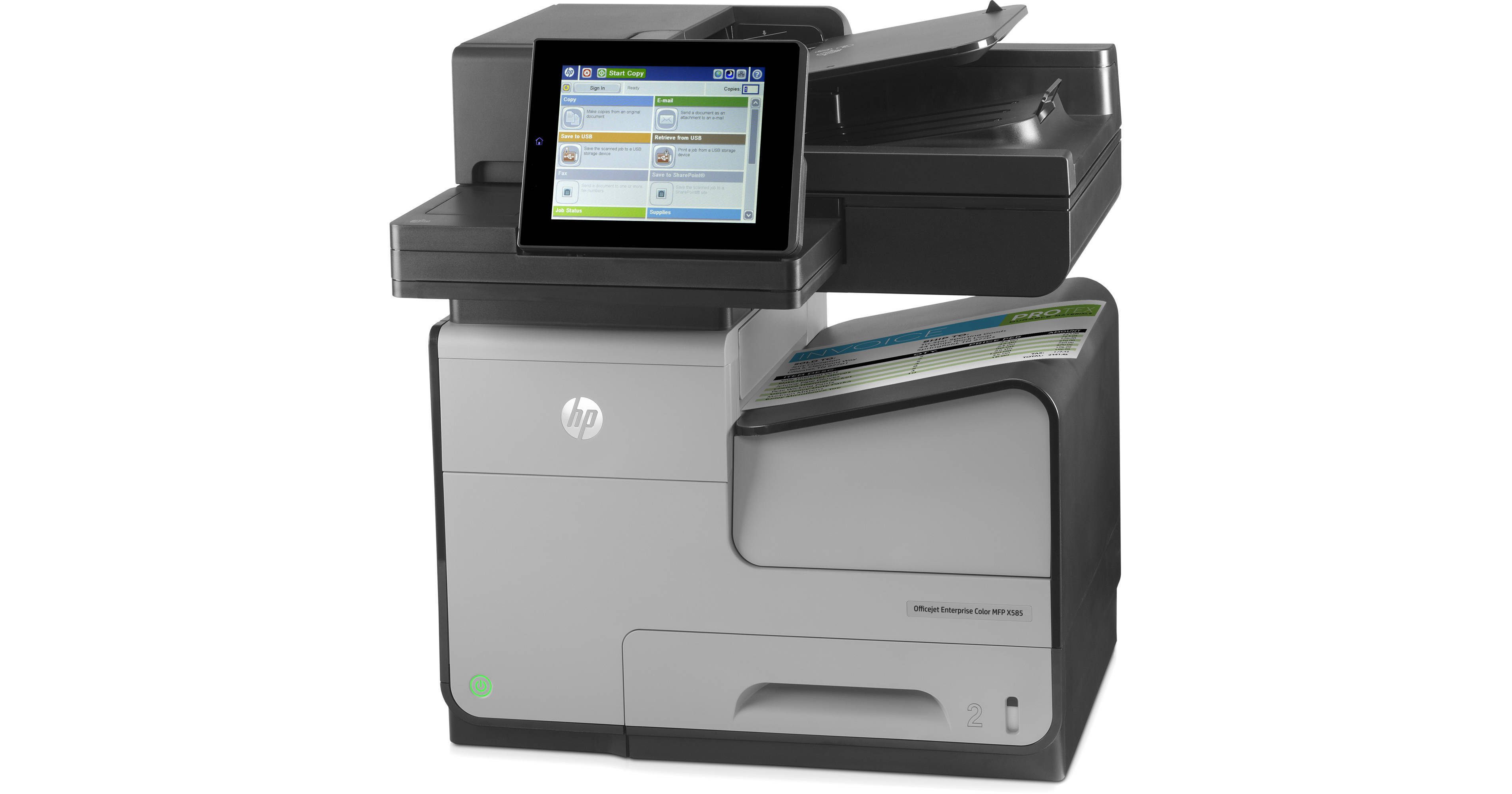 HP Officejet Enterprise X585dn Color All-in-One Inkjet