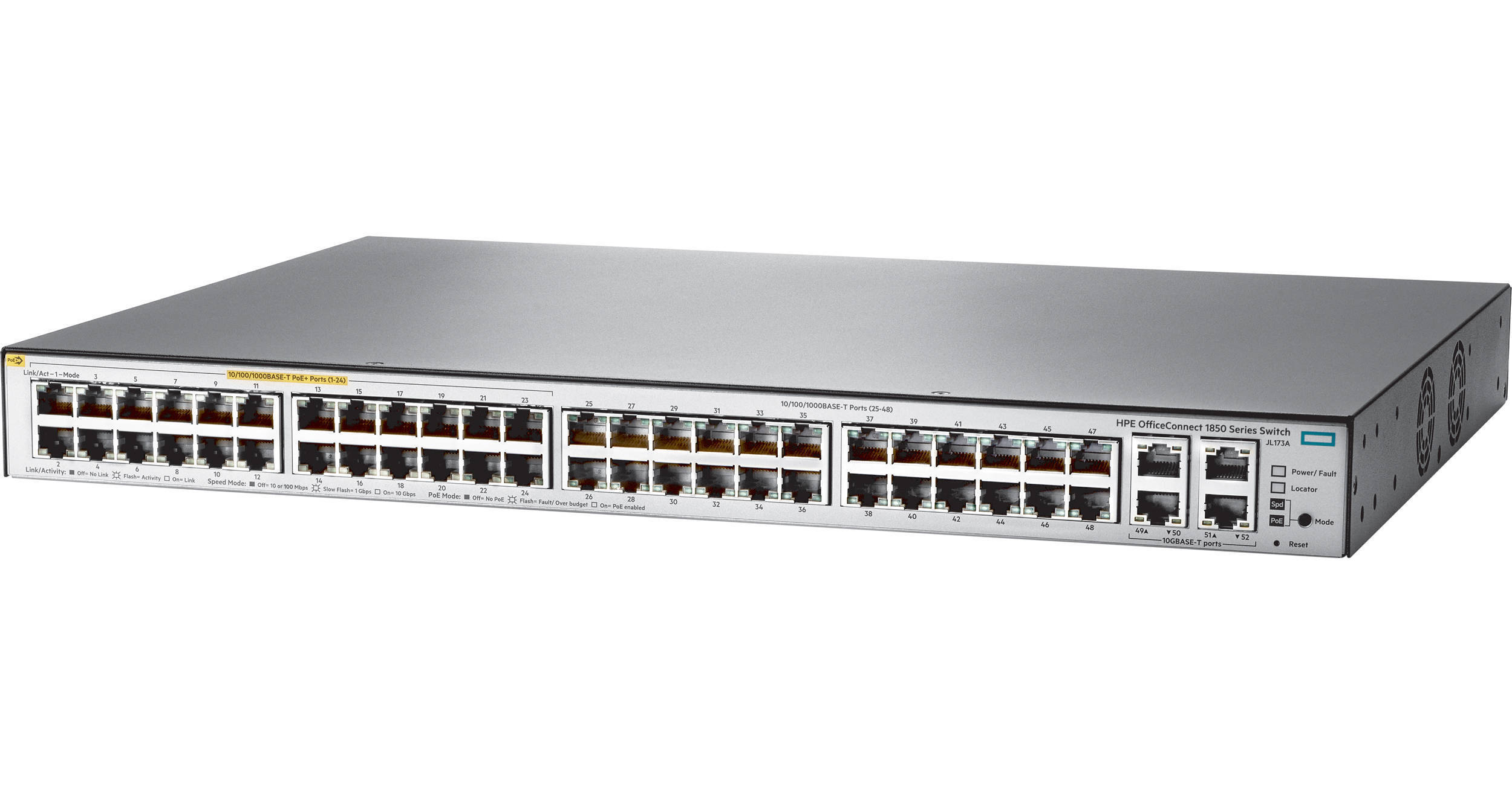 HP JL173A HPE OfficeConnect 1850 48G 4XGT PoE+ 370W JL173A#ABA