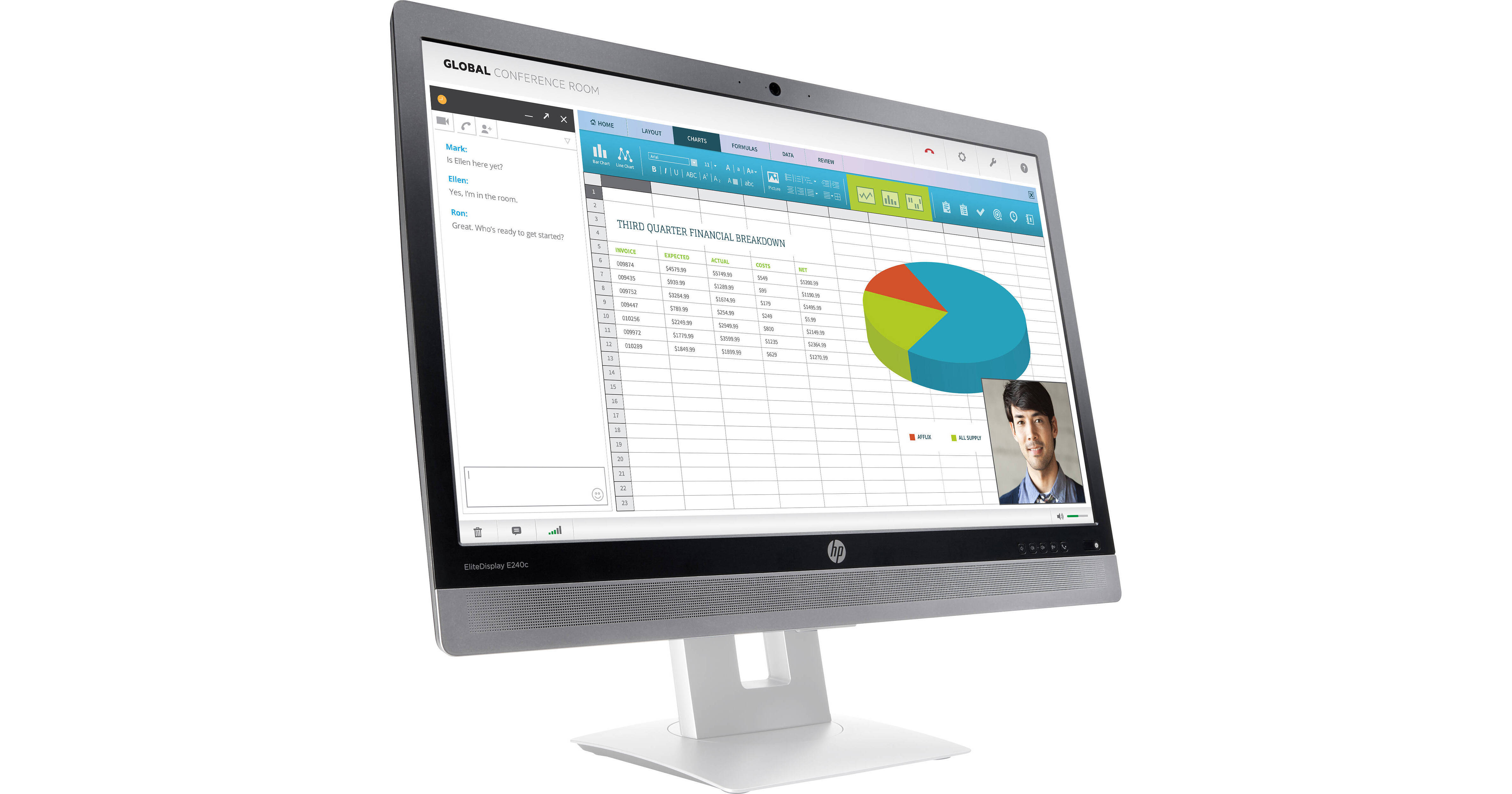 HP EliteDisplay E240c 23.8