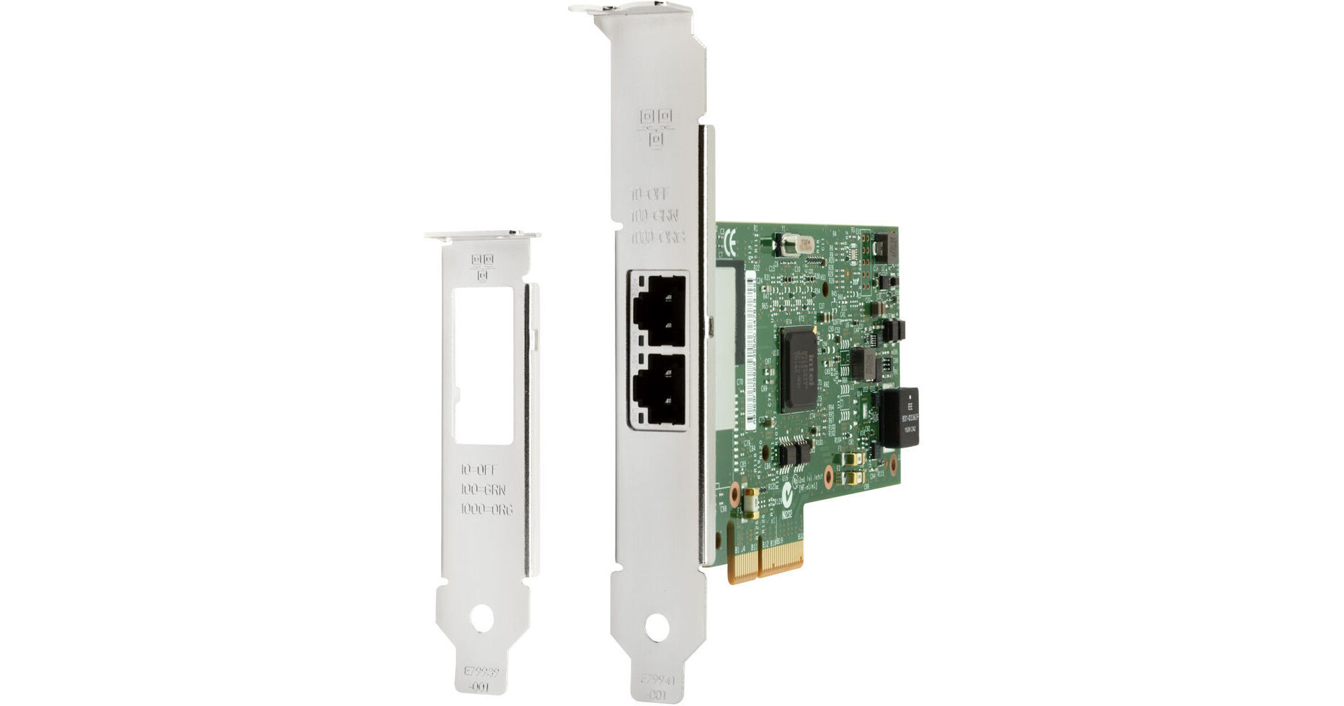 HP Intel Ethernet i350-T2 Dual Port PCIe NIC Card V4A91AA B&H