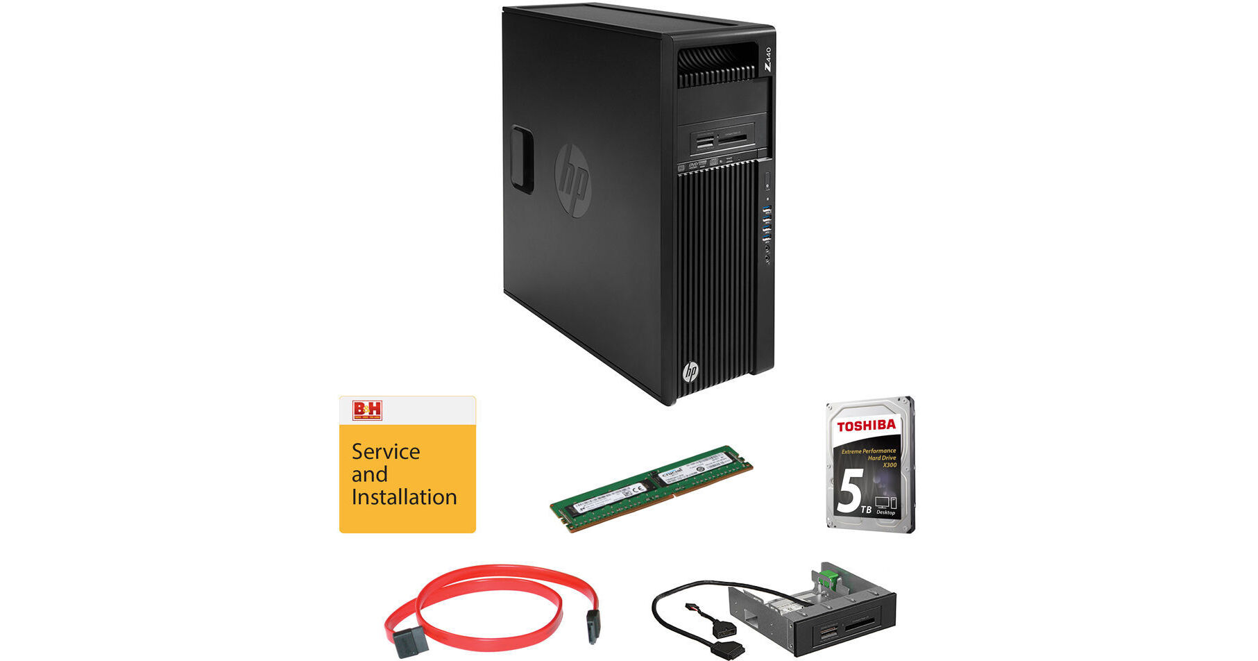 HP Z440 F1M51UT Minitower Workstation Kit with 8GB of RAM, 5TB