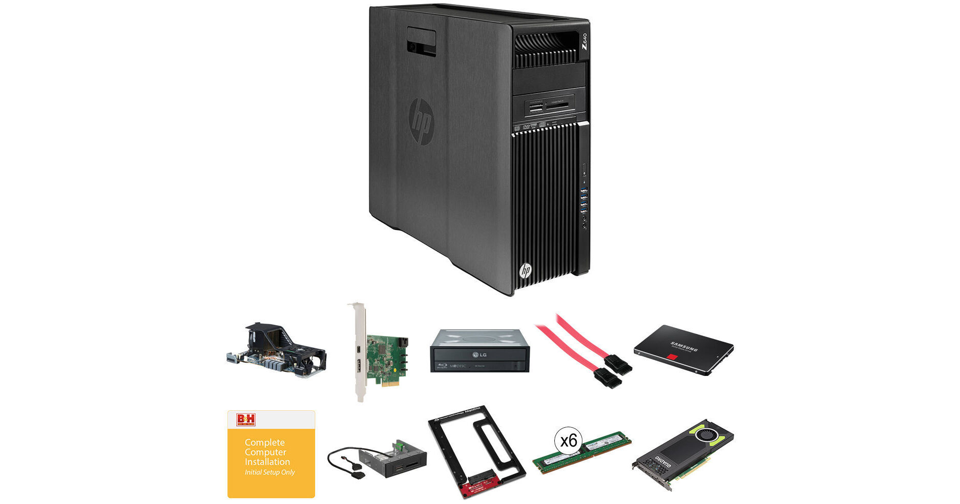 HP Z640 Series Turnkey Workstation with 2x Xeon E5-2630 v3, 64GB