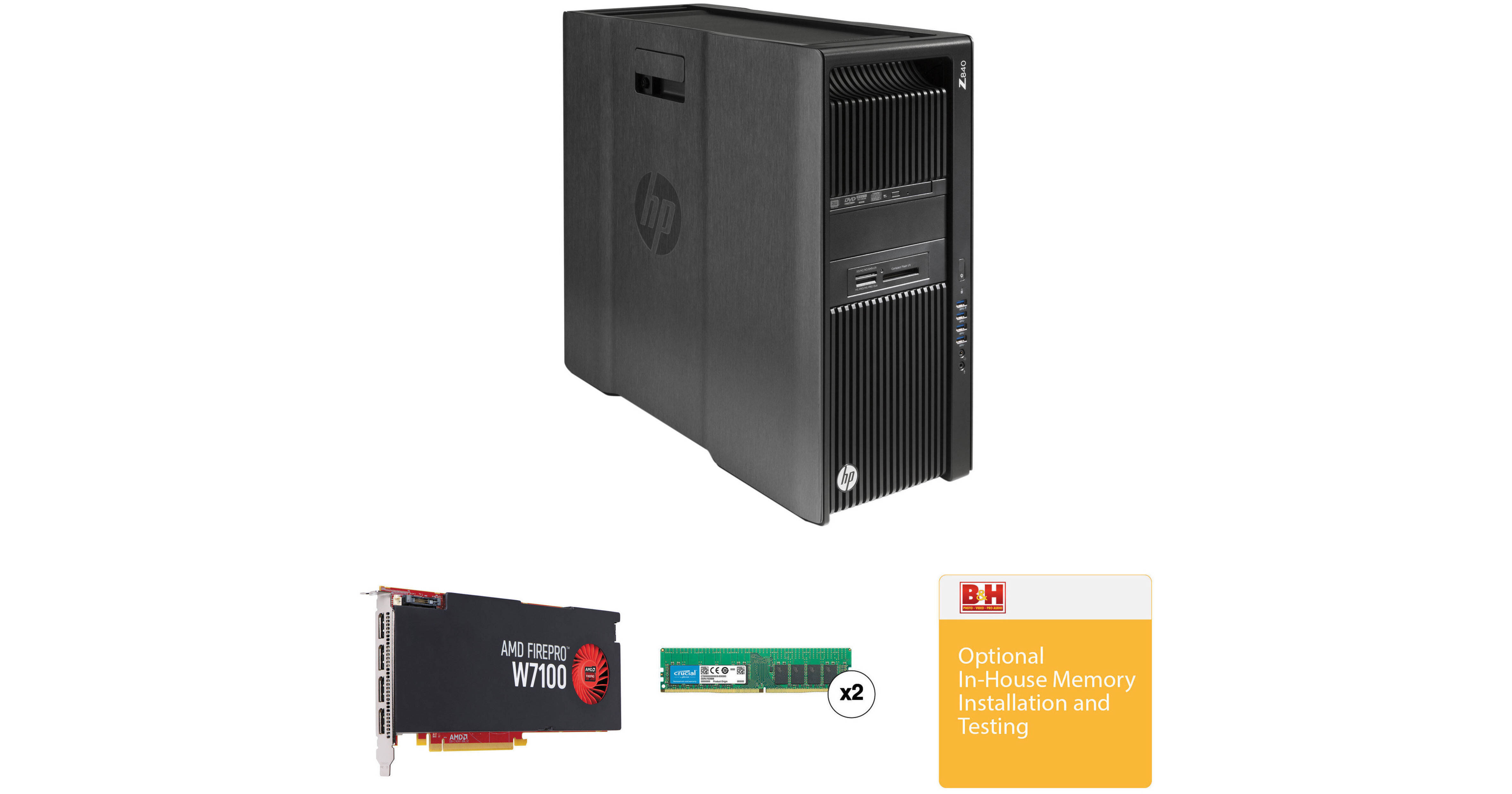 HP Z840 Series Turnkey Workstation with 32GB RAM and FirePro