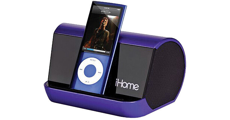 IHome IHM9 – Sistema Stereo Portatile Per IPod, IPhone E MP3, Con Jack 3.5mm, Bassi EXB, 4 Batterie AA, Nero