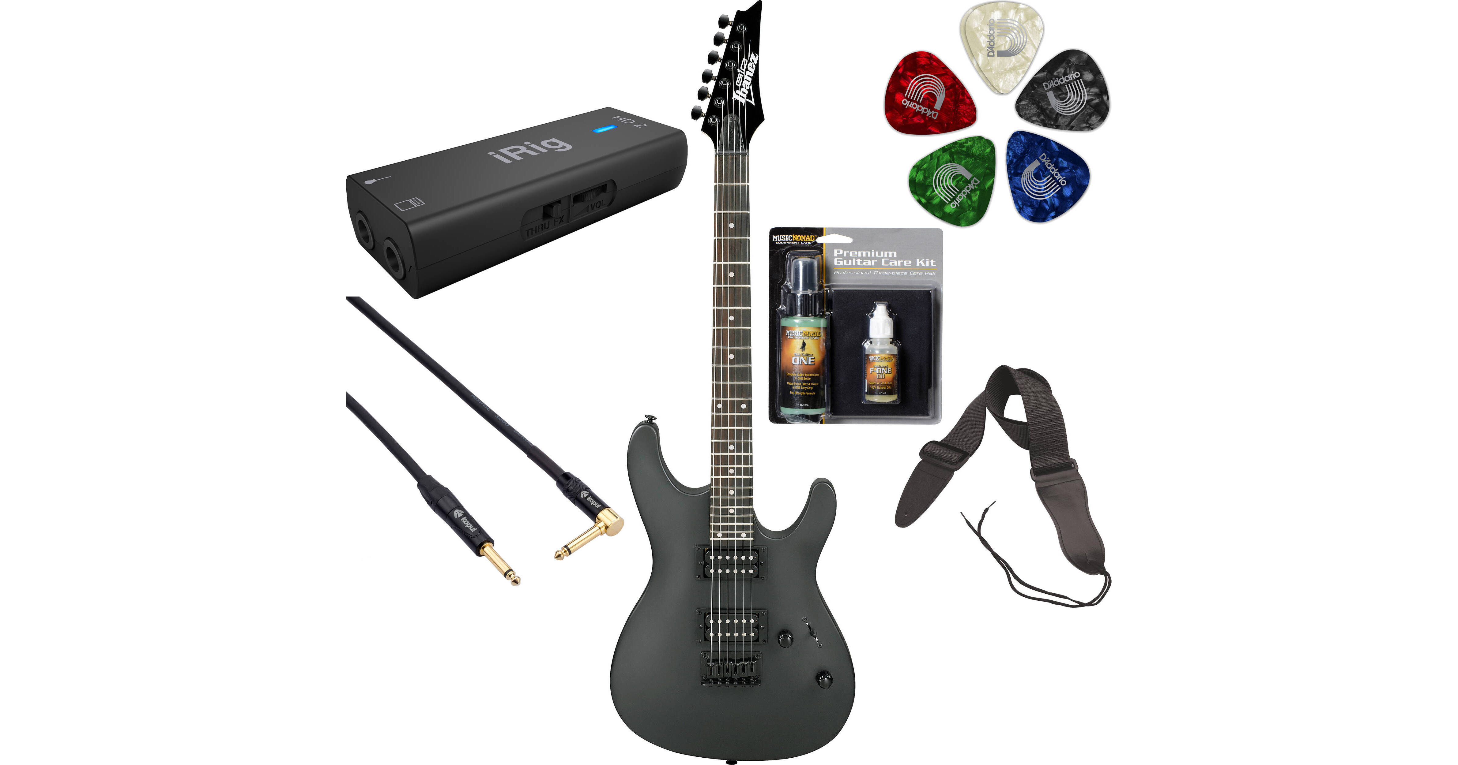 Ibanez GS221 GIO Series Electric Guitar Starter Recording Kit