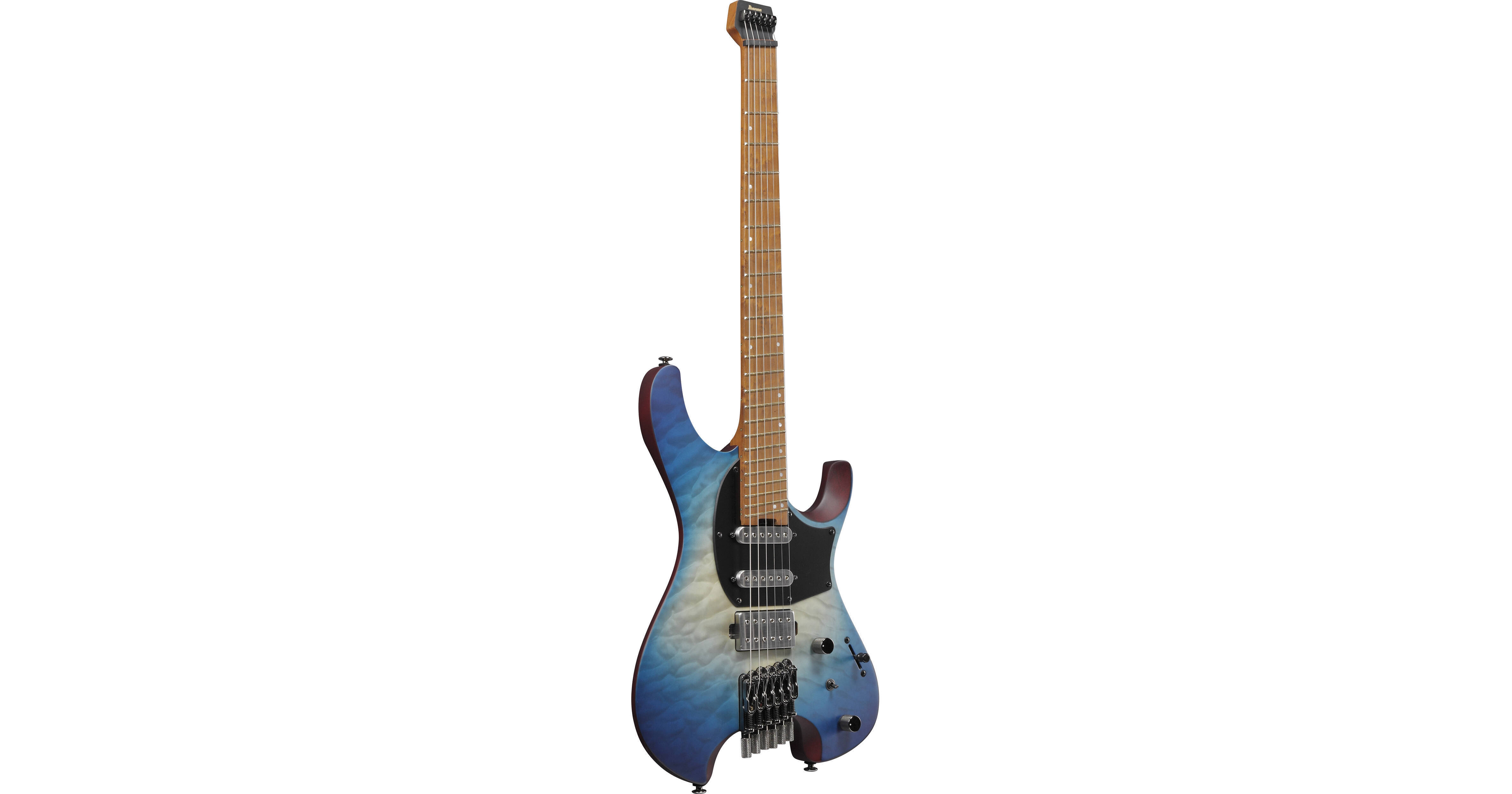 Ibanez QX54QM Headless 6-String Electric Guitar QX54QMBSM B&H