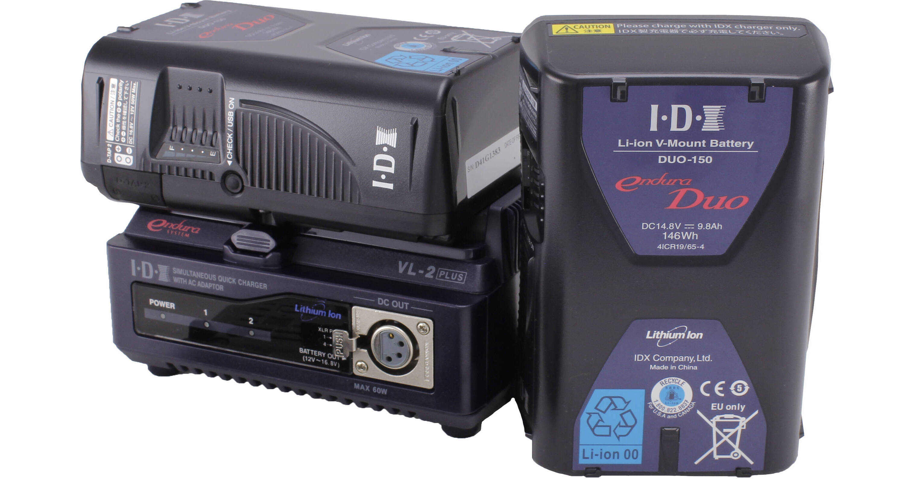 IDX DUO-150 | Vマウントバッテリー - DUO-C150 DUO-C198P V-Mount