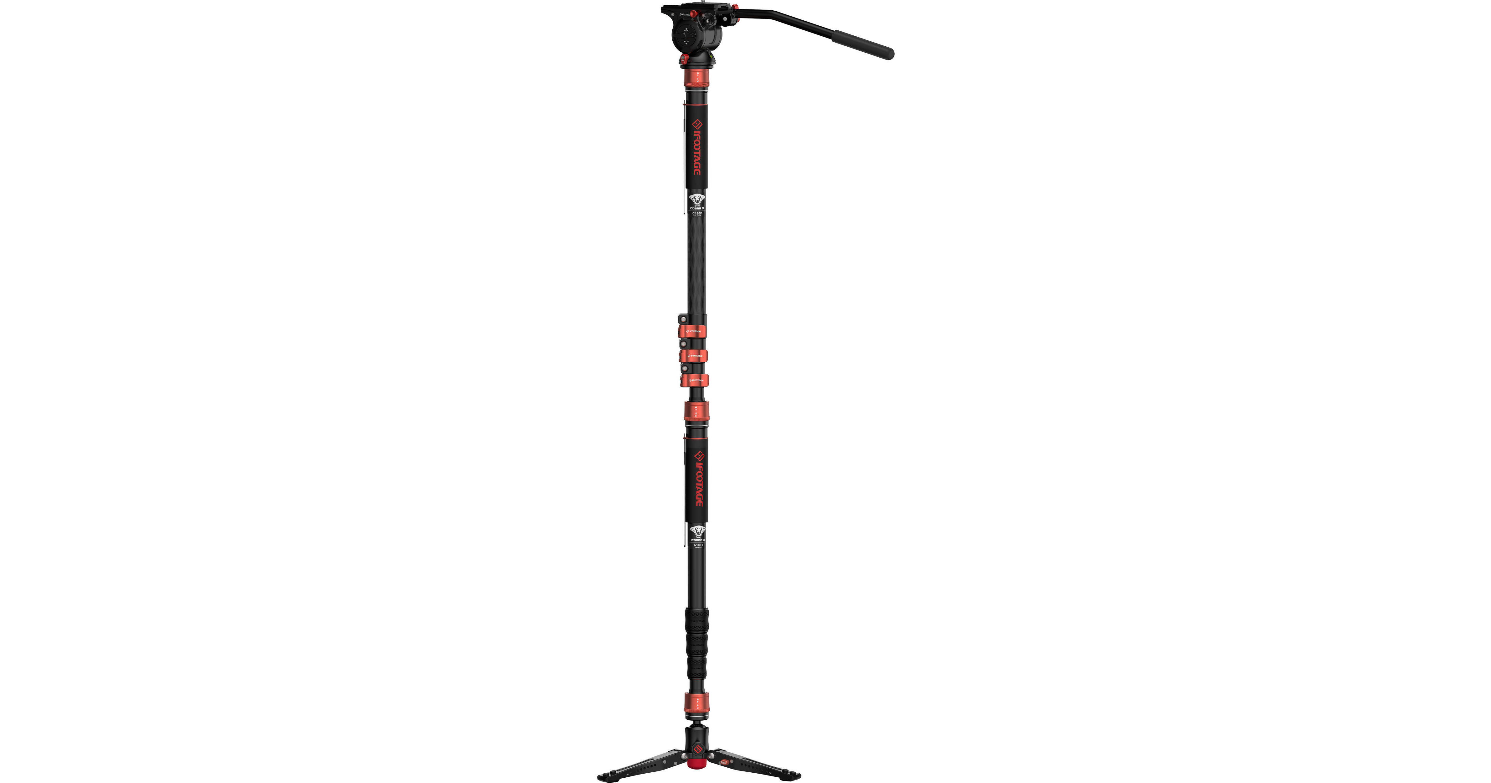 iFootage Cobra 3 Aluminum Monopod with Mini Tripod CB3 A180T+K5