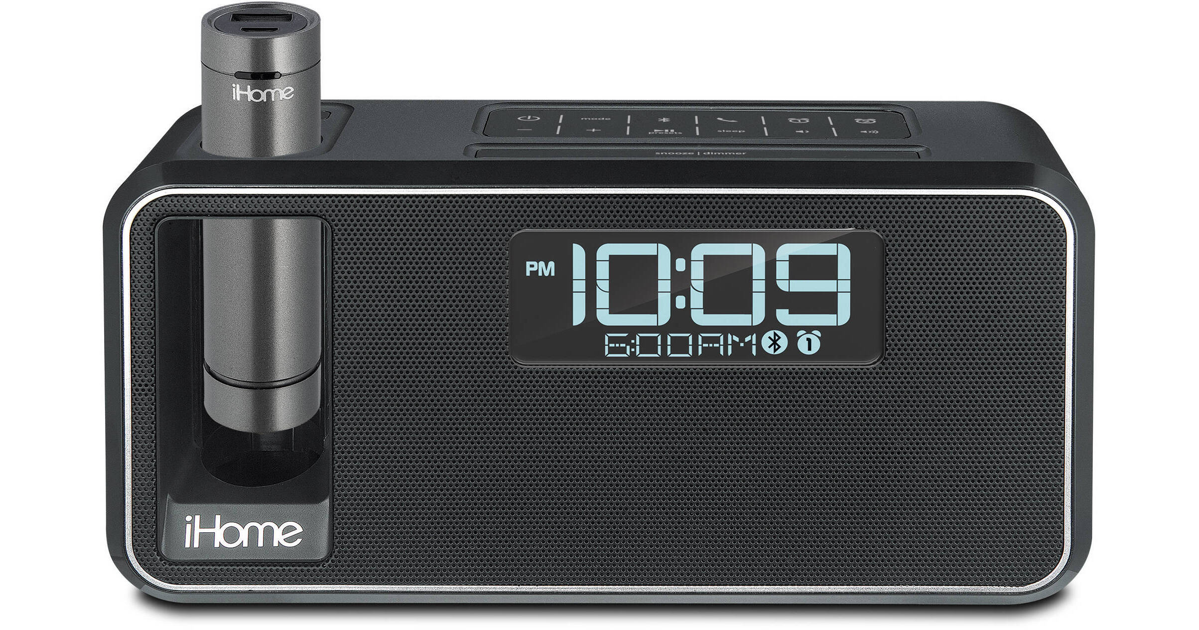 iHome iKN105 Kineta K2 Stereo Alarm Clock with K-CELL IKN105BC