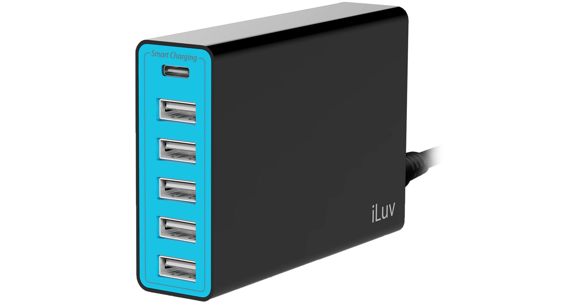 Chargeur USB 6 Ports Icy Box IB-CH601 Rapide Et Noir, Pour Toute La Famille