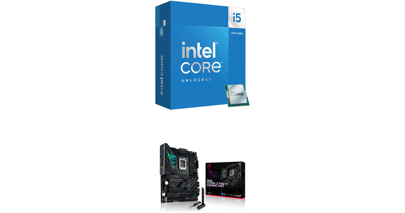Intel Core i5-14600K 3.5 GHz 14-Core Processor & ASUS ROG STRIX