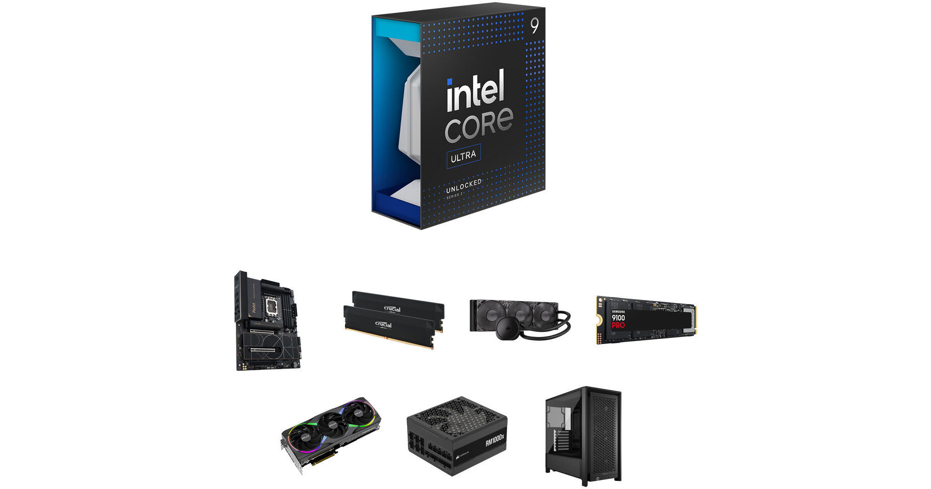 Intel Core Ultra 9 285K Mid-Tower Desktop Computer Builder's