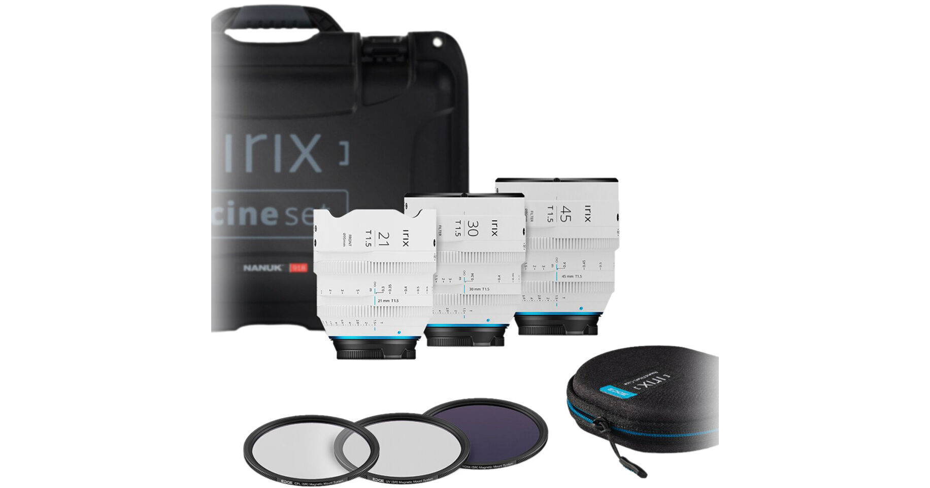 IRIX Cine 3-Lens Entry Set (Nikon Z, White) ICESW-Z-I B&H Photo