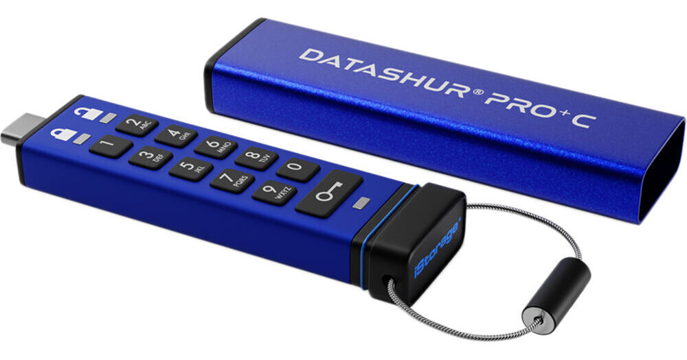 Istorage 32GB datAshur PRO+C Encrypted USB-C IS-FL-DA3C-256-32