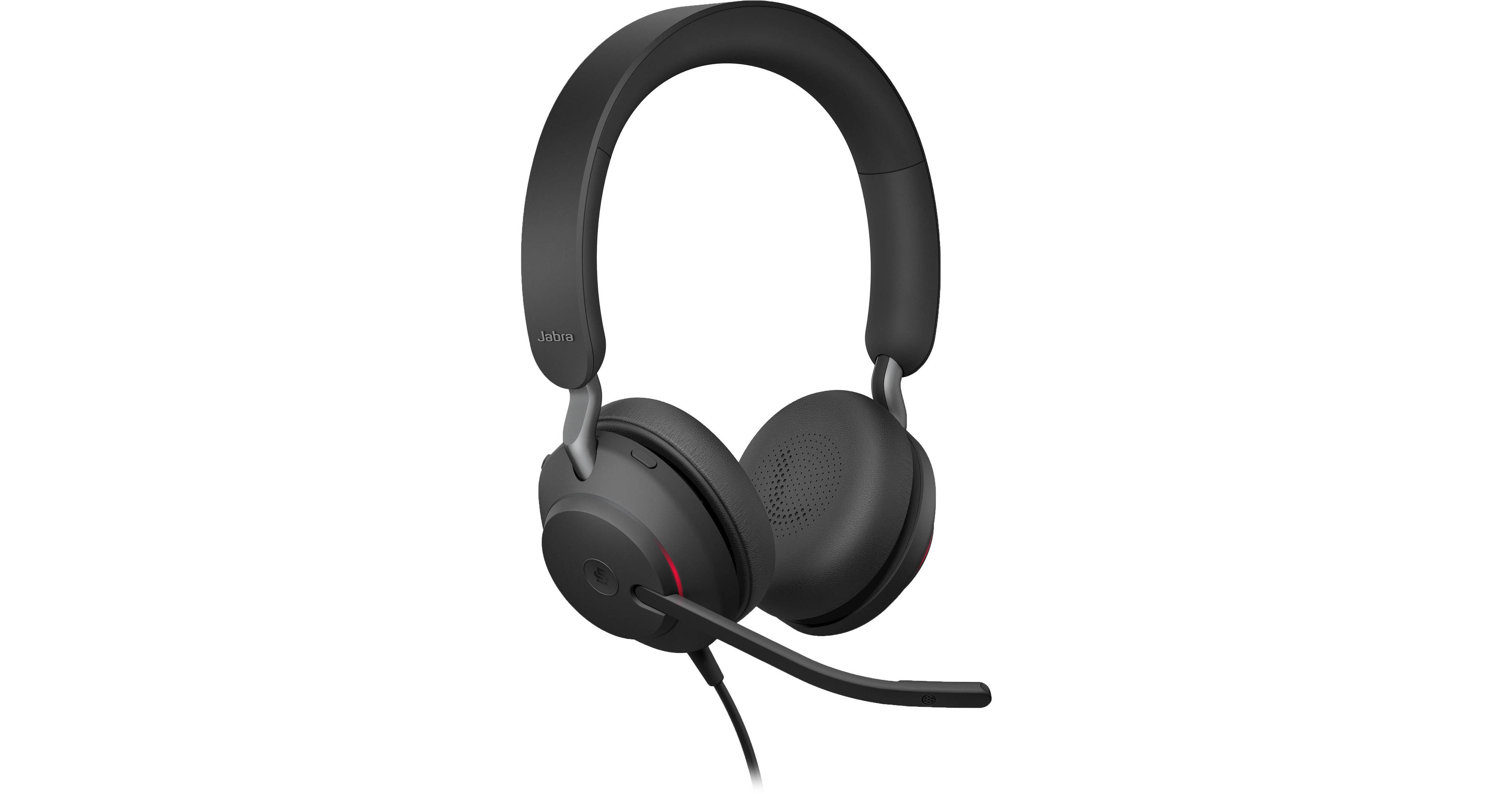 Noise Cancelling Jabra Evolve 40 Ms Wired Headset Jabra Evolve2 40