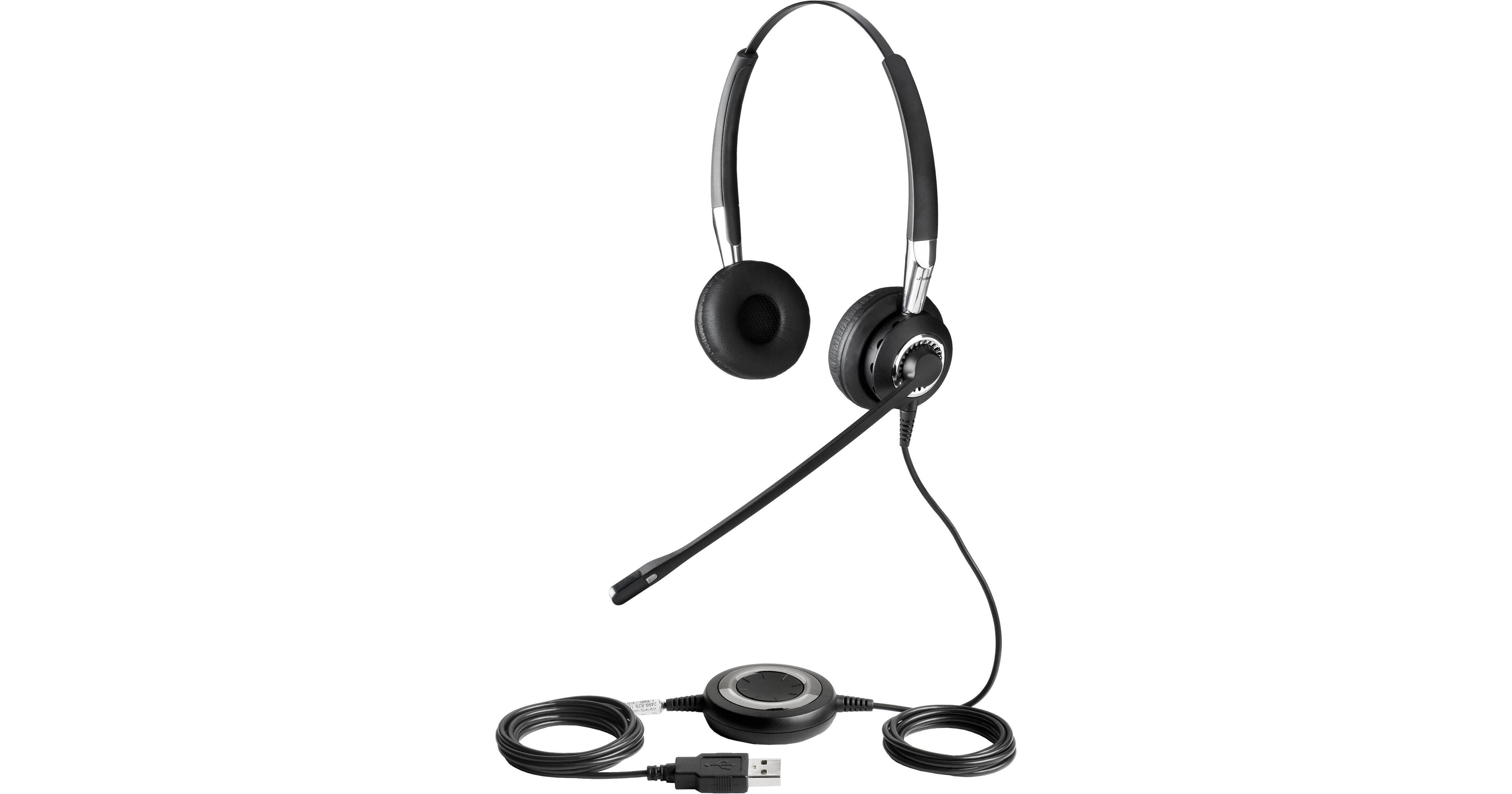 Jabra Biz 2400 USB Duo Headset 2499-823-105 B&H Photo Video