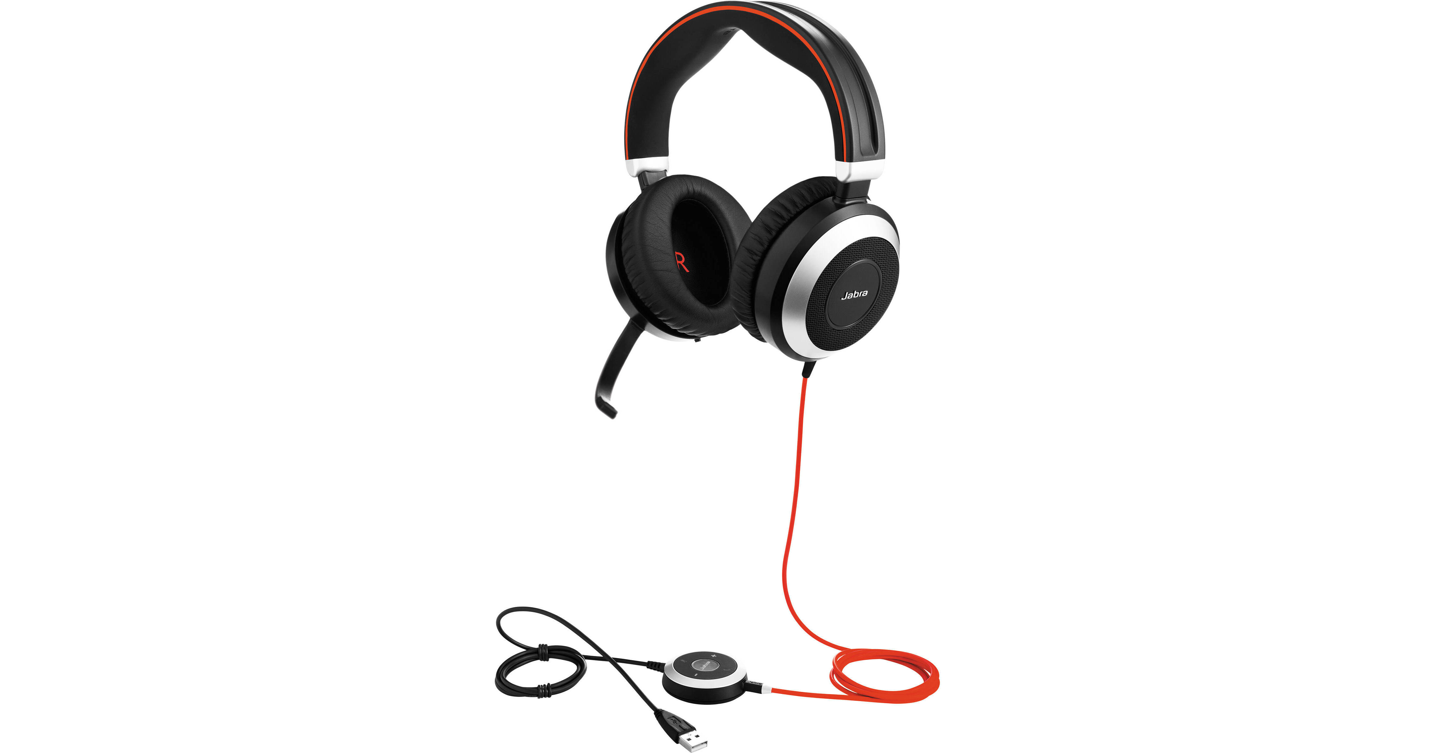 Jabra EVOLVE 80 UC Stereo Headset 7899-829-209 B&H Photo Video