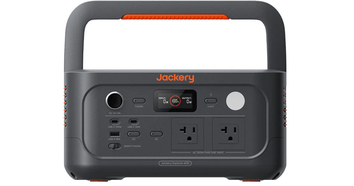 Jackery Explorer 600 v2 Portable Power Station 21-0001-000322