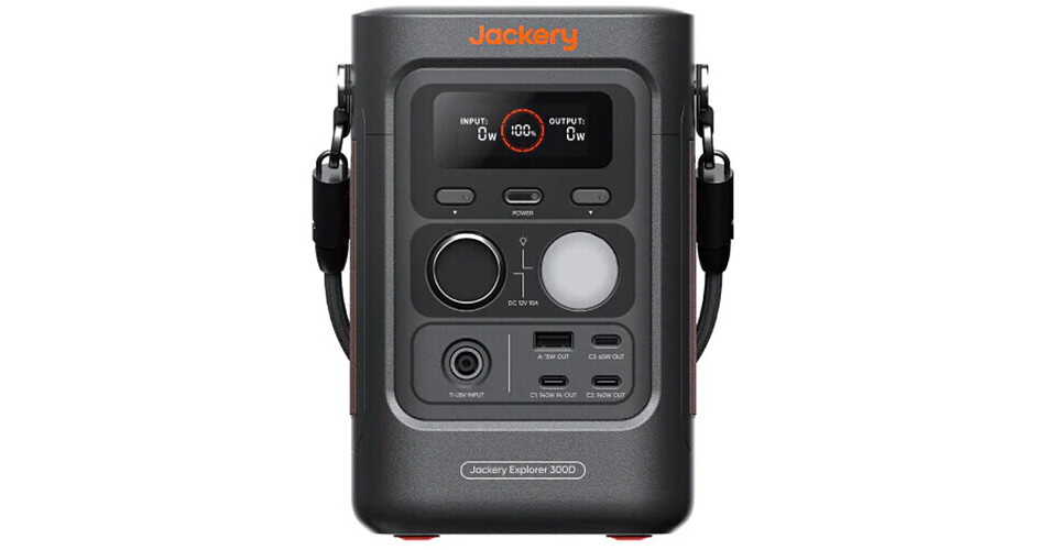 Jackery Explorer 300D Portable Power Station 21-0001-000360 B&H