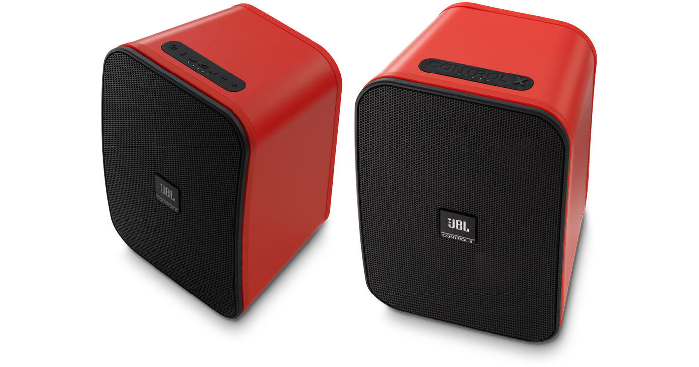 JBL Control X Bluetooth Wireless Speakers (Red) CONTROLXWREDAM