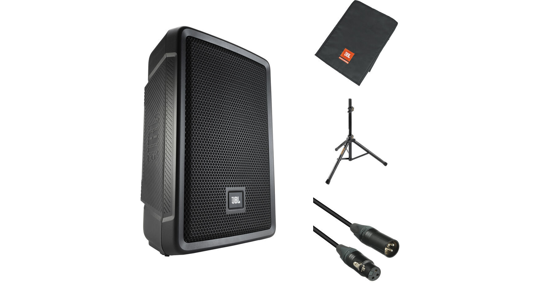 JBL IRX108BT Powered Portable Speaker Kit with Cover, Speaker