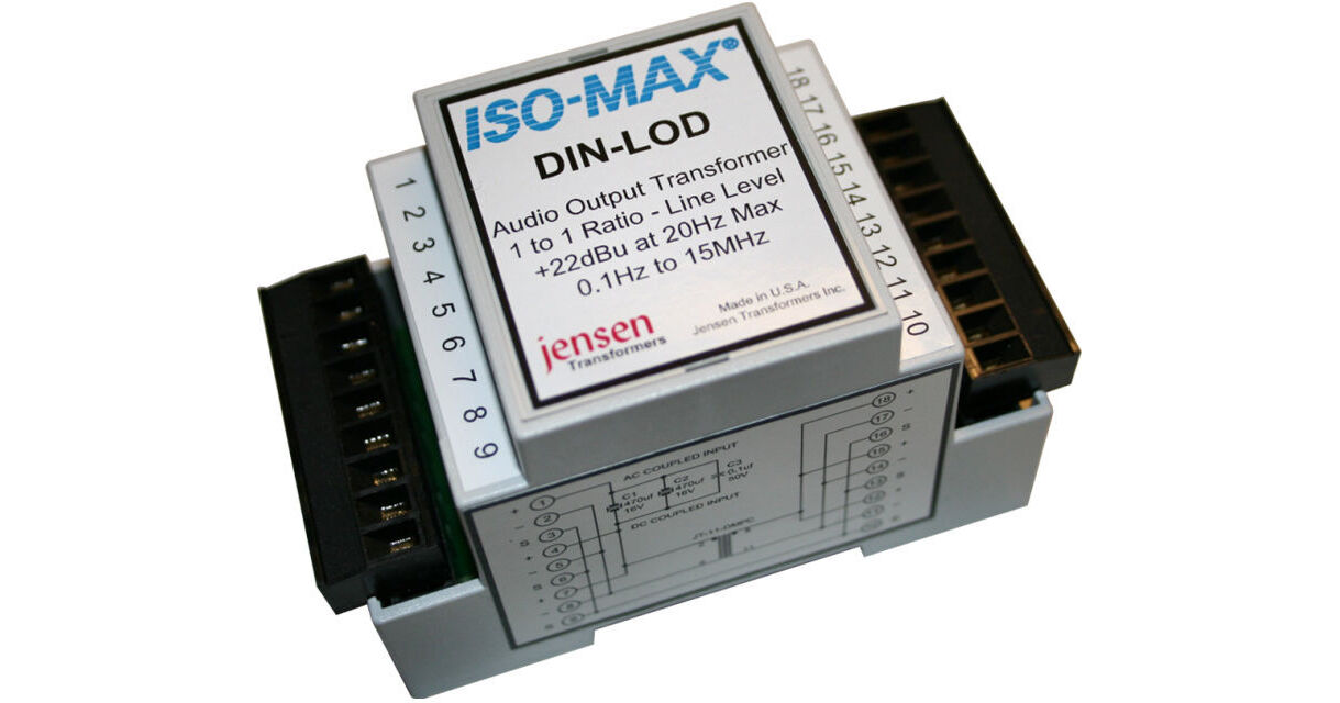 Jensen Transformers Iso-Max DIN-LOD 1-Channel Line DIN-LO-11DM
