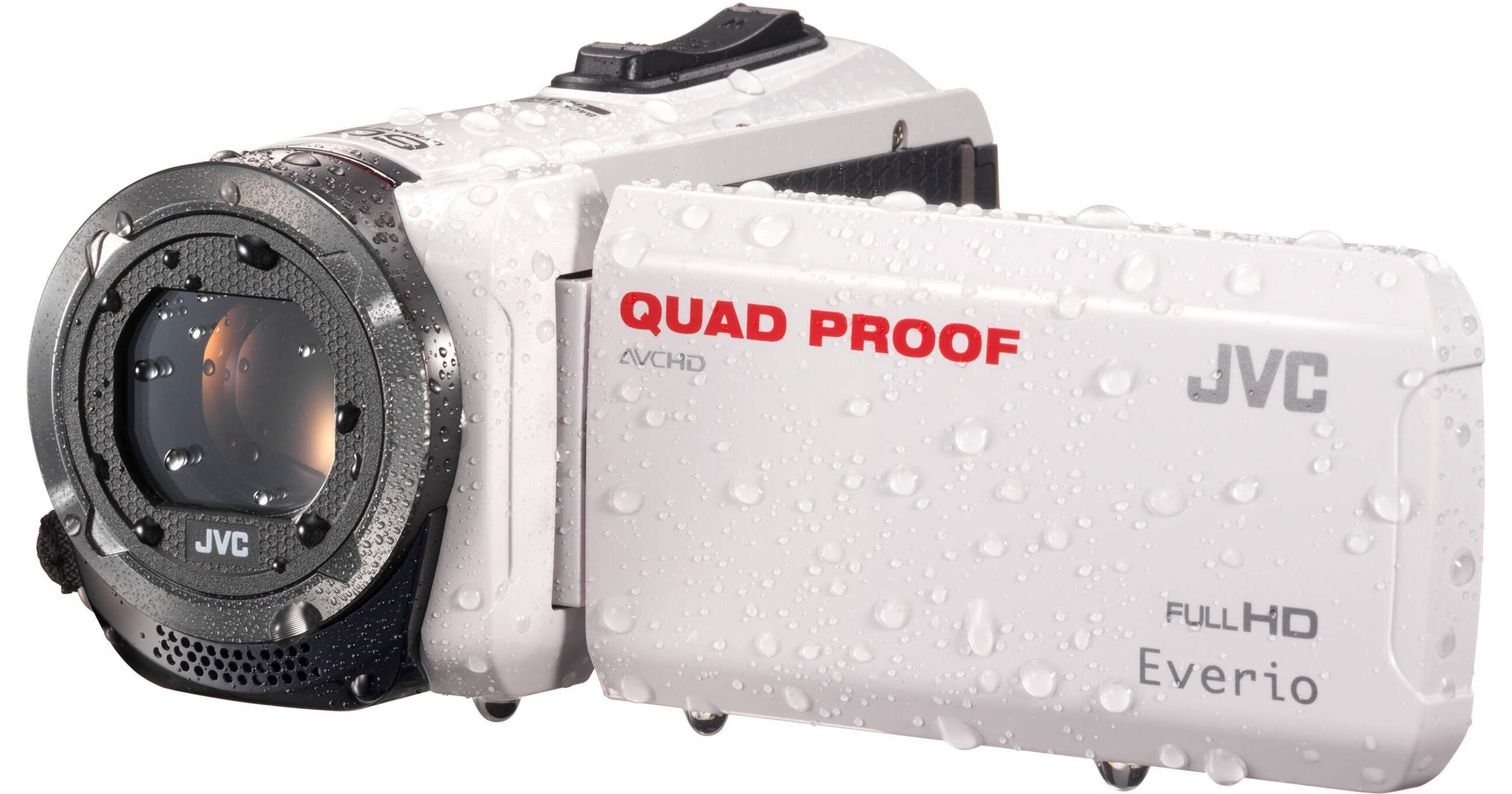 JVC GZ-R315WEU Quad-Proof HD Camcorder (PAL, White) GZ-R315WEU