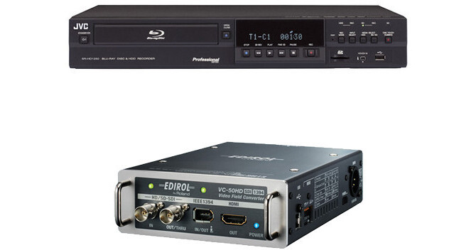 JVC SR-HD1250US Blu-ray Disc & HDD Recorder with VC-50HD Video