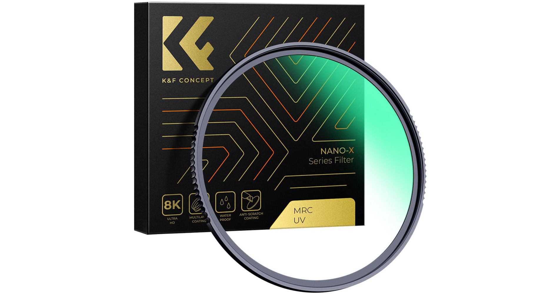 K&F Concept Filtre Polarisant + UV 43 Mm Nano-X MRC HD 8K - Neuf