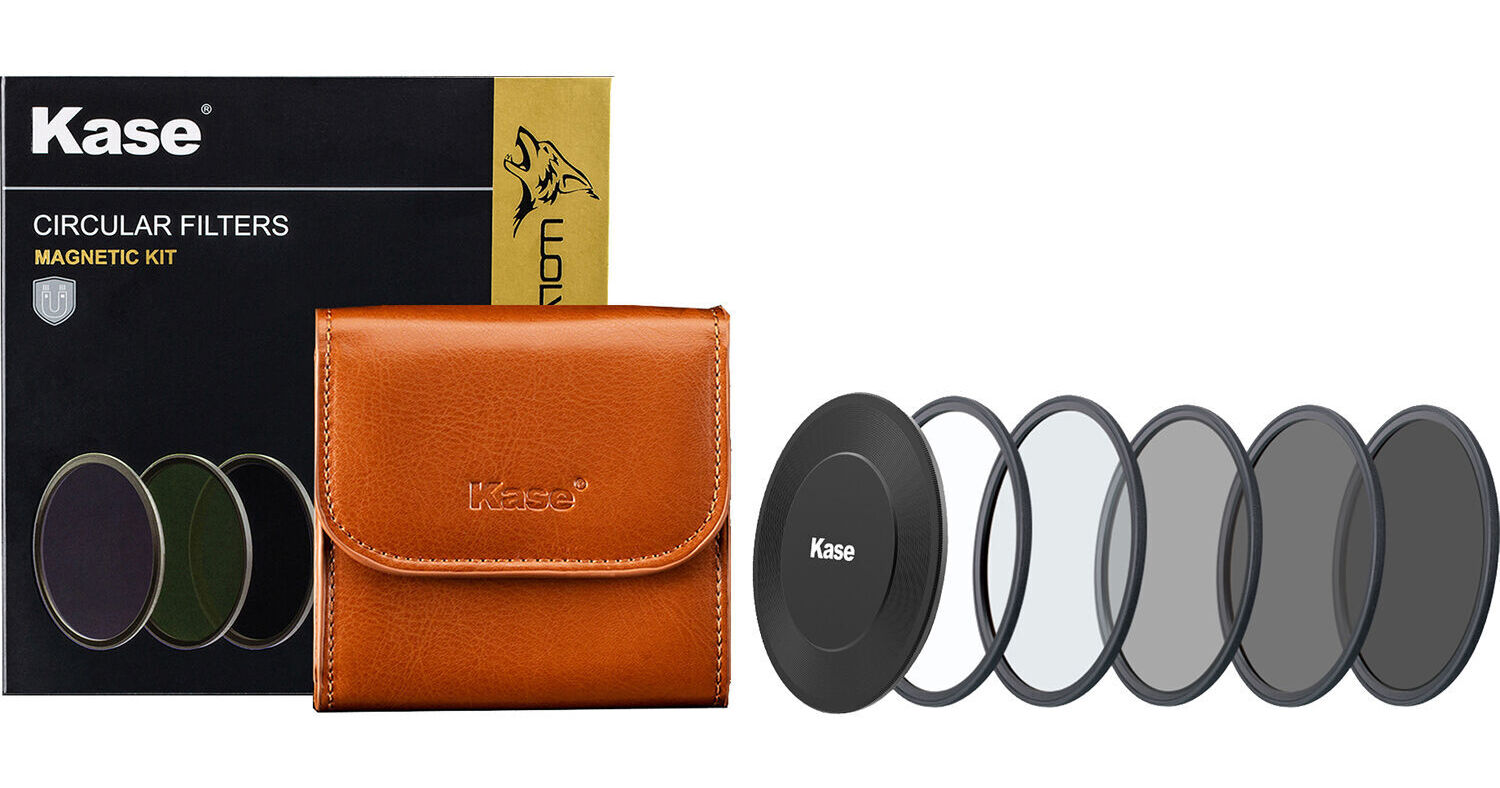 Kase Wolverine Master III Kit Filtri Magnetici 77mm – CPL, ND1000 E Soft Grad 0.9 Con Adattatore E Custodia