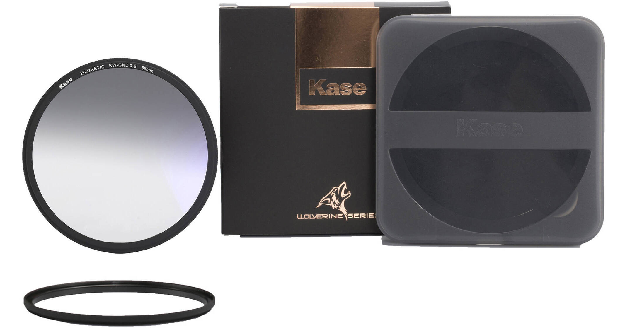 Kase Wolverine 95mm Magnetic Rubber Lens Hood With 82mm Adapter - For Camera Lenses, 2-Stage Design