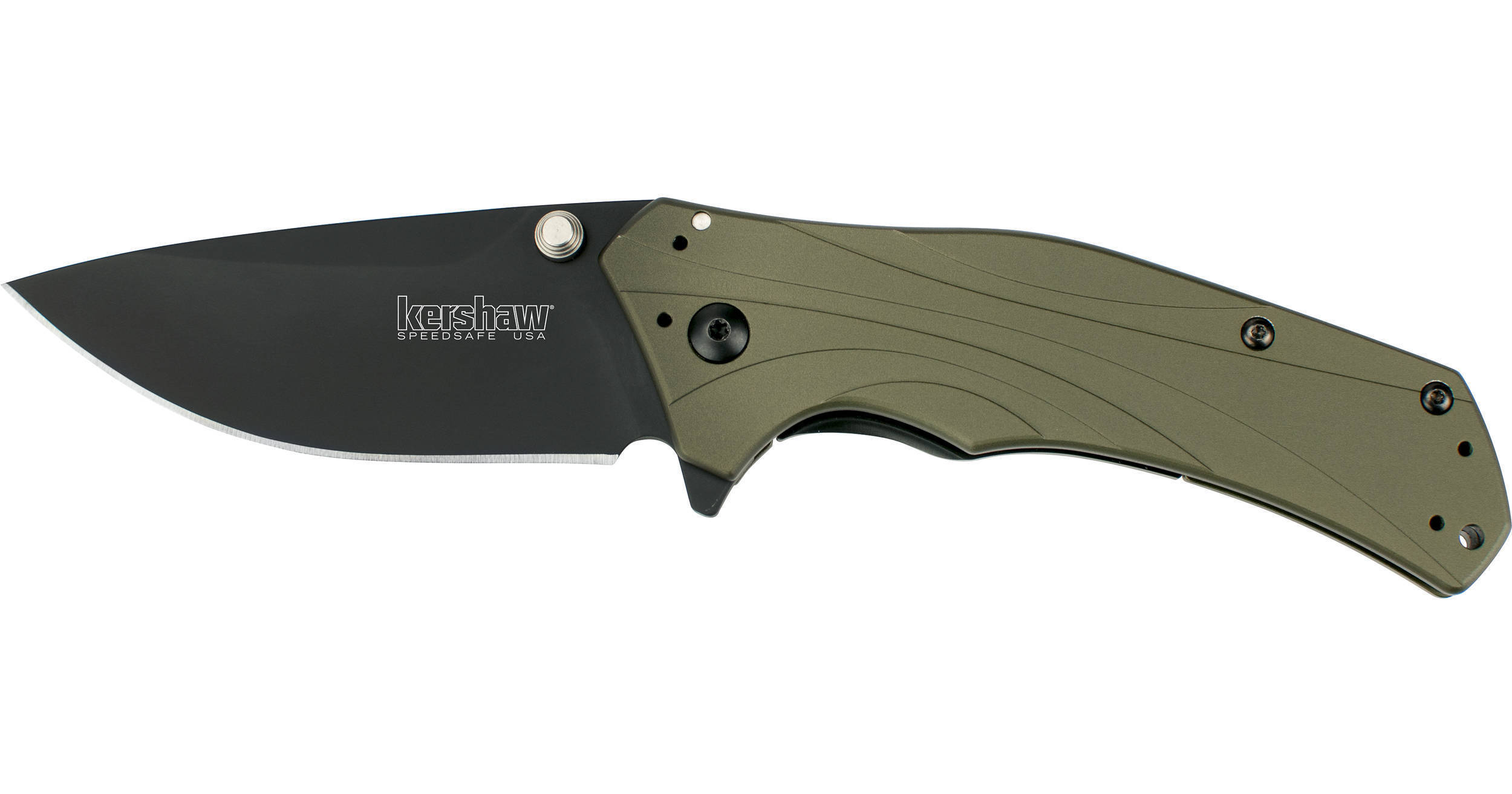 KERSHAW Knockout Folding Knife (Olive/Black) 1870OLBLK B&H Photo