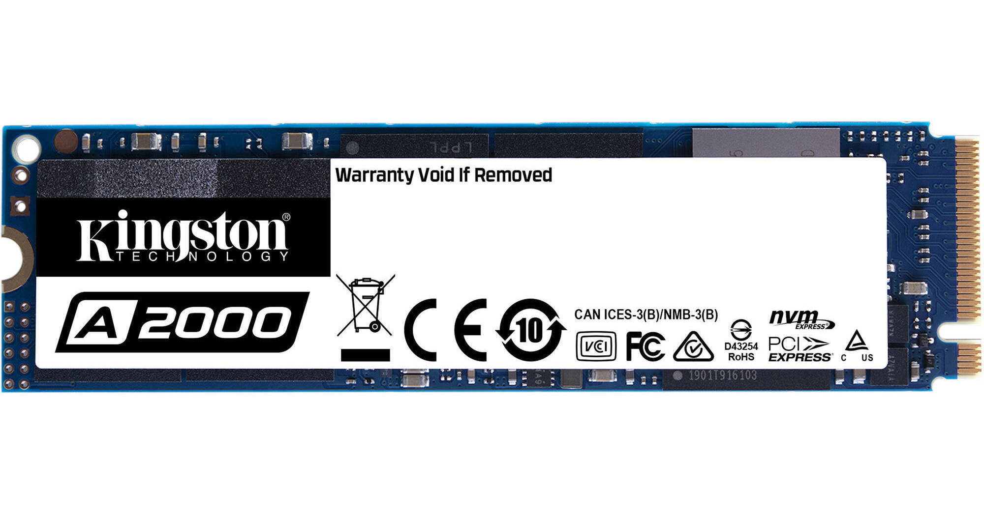 Kingston 250GB A2000 NVMe PCIe M.2 Internal SSD SA2000M8/250G