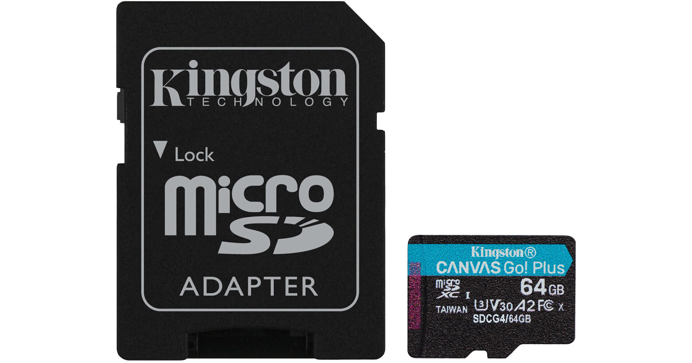 Kingston Canvas Go! Plus microSDXC 64GB UHS-I A2 U3 Class 10 (200/160