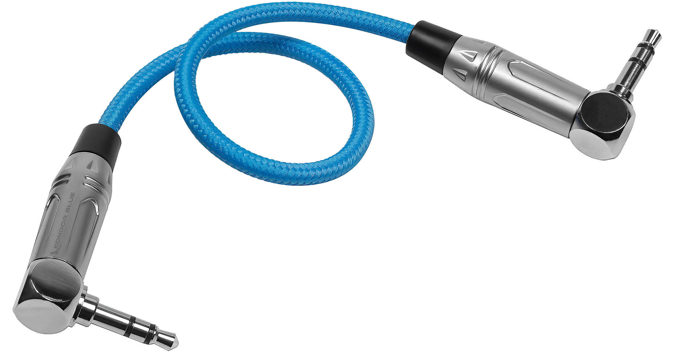 Kondor Blue 3.5mm to 3.5mm Right-Angle Timecode KB-10-35MRA-TC