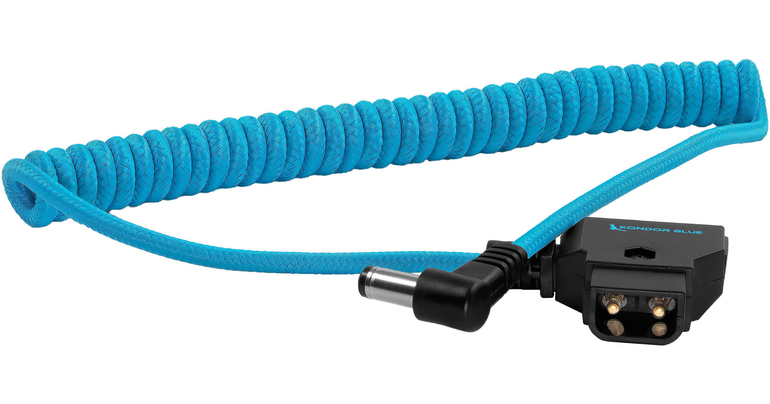 Kondor Blue Coiled D-Tap to DC 5.5 x 2.5mm Barrel KB-700 B&H