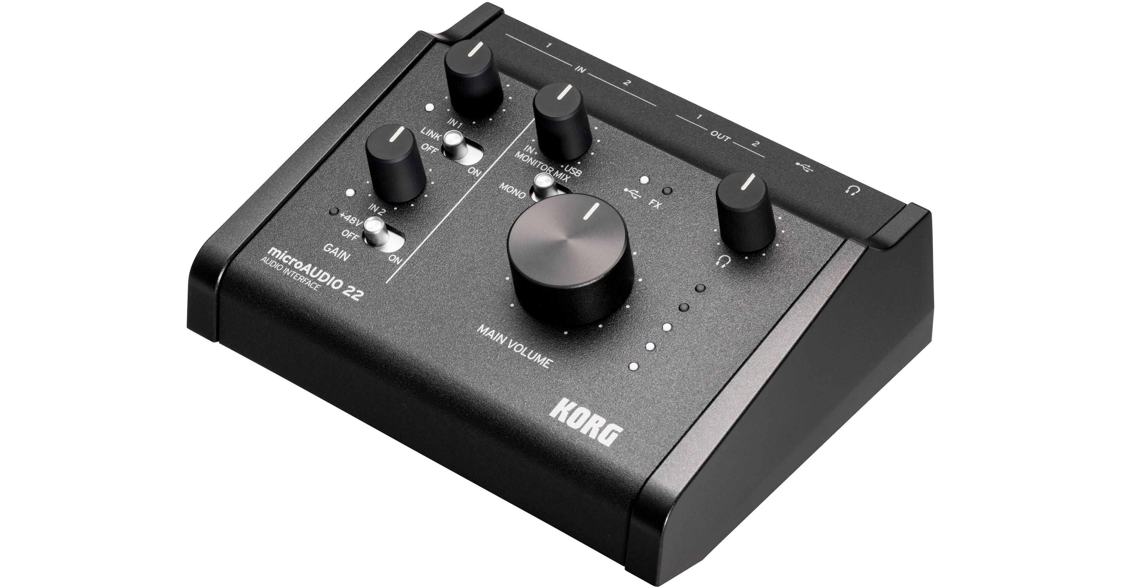 Korg microAudio 22 2x2 USB-C Audio Interface MICROAUD22 B&H