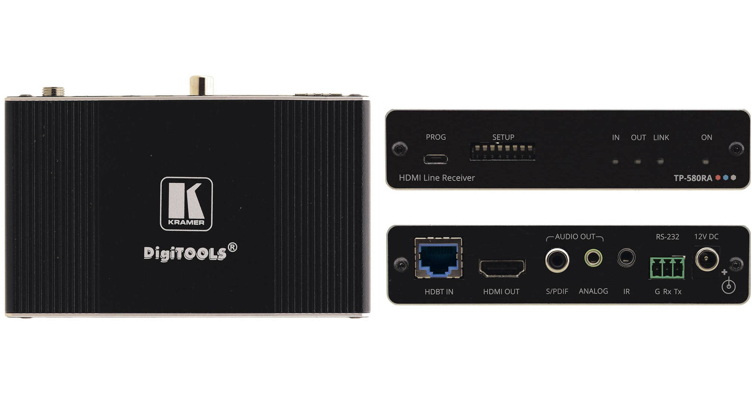 KRAMER TP580R Xr Avec Alimentation – Boîtier Interface Vidéo, Occasion