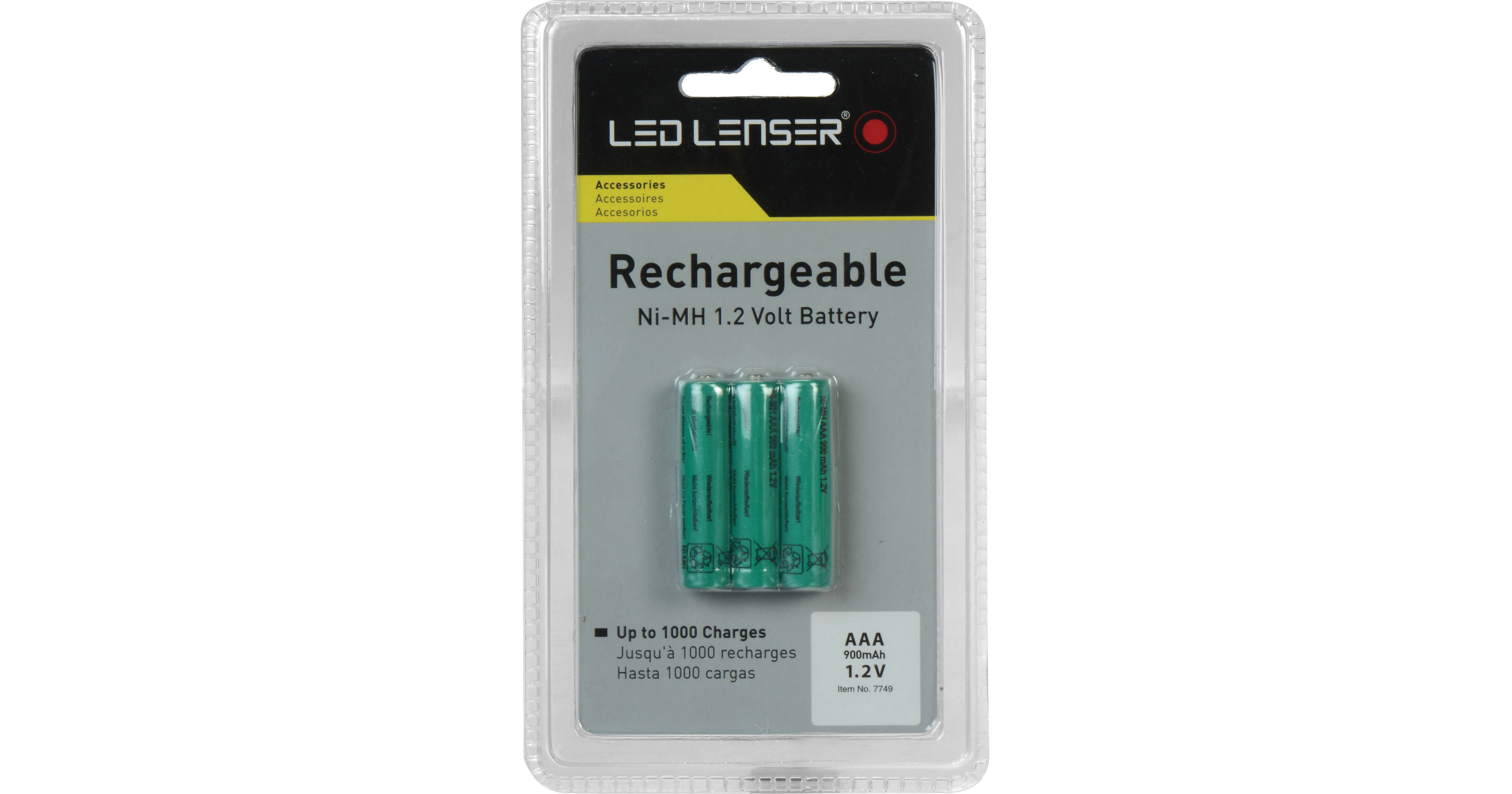 LEDLENSER Ni-MH AAA Battery (3-Pack) 880078 B&H Photo Video