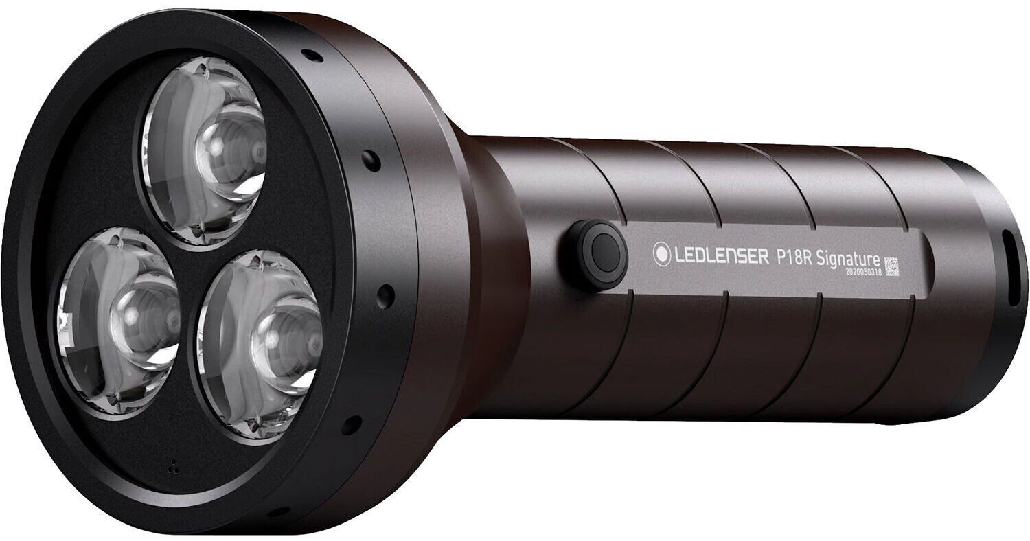 LEDLENSER P18R Signature Rechargeable LED Flashlight 880519 B&H