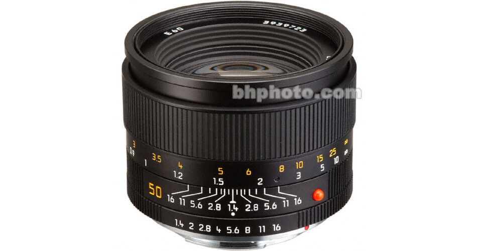 Used Leica Normal 50mm f/1.4 Summilux R Manual Focus Lens 11344
