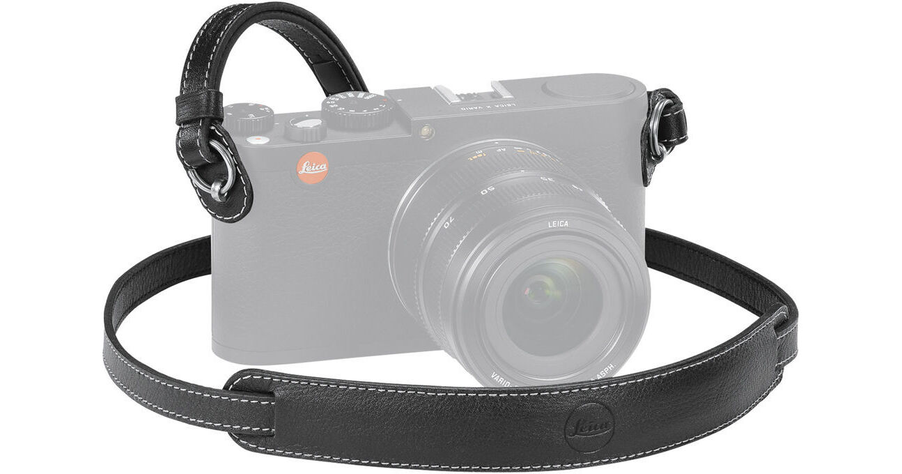 Leica Leather Carrying Strap (Black) 18776 B&H Photo Video