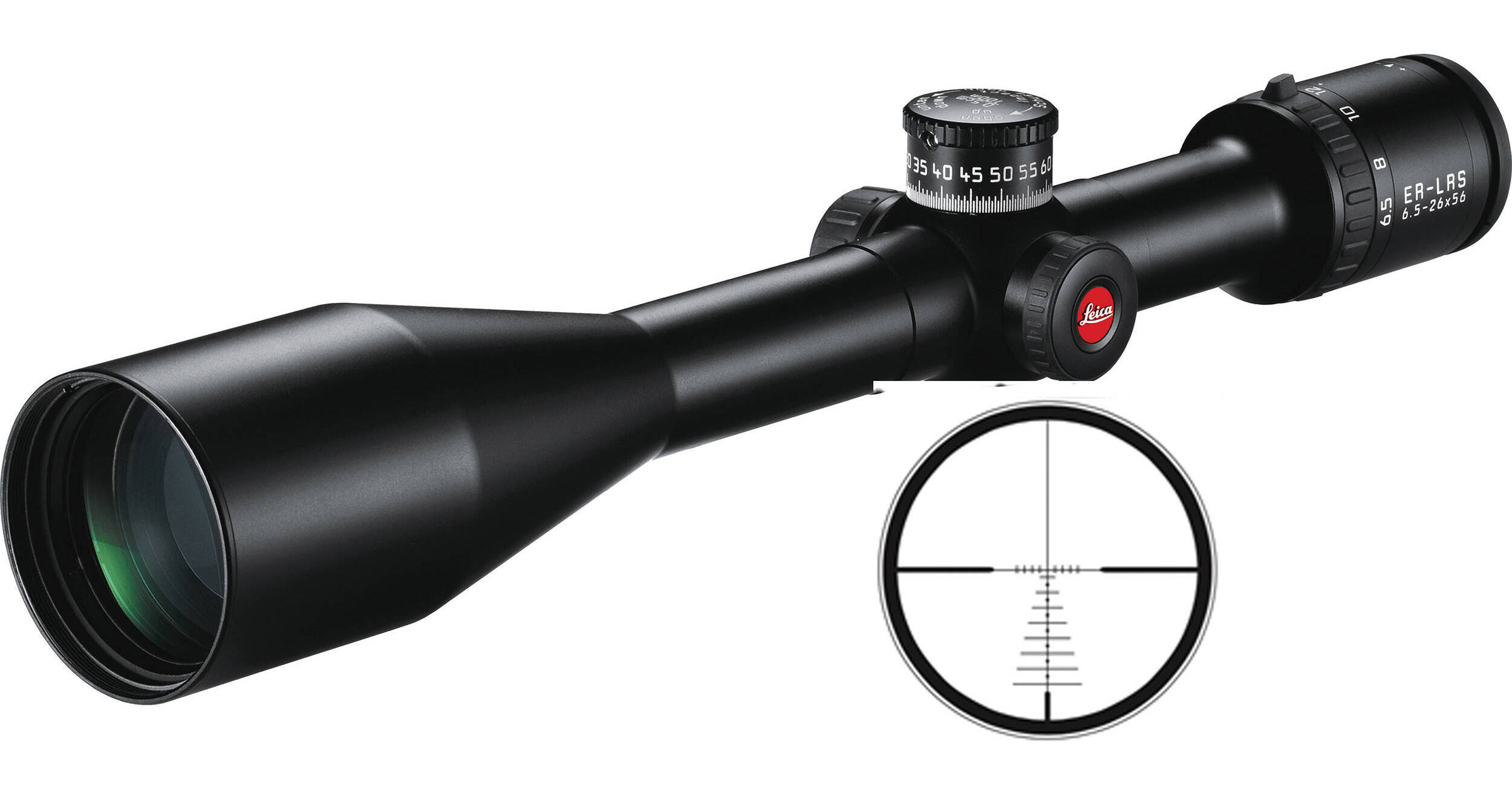 Leica ER 6.5-26x56 LRS Side Focus Riflescope (Ballistic) 56082
