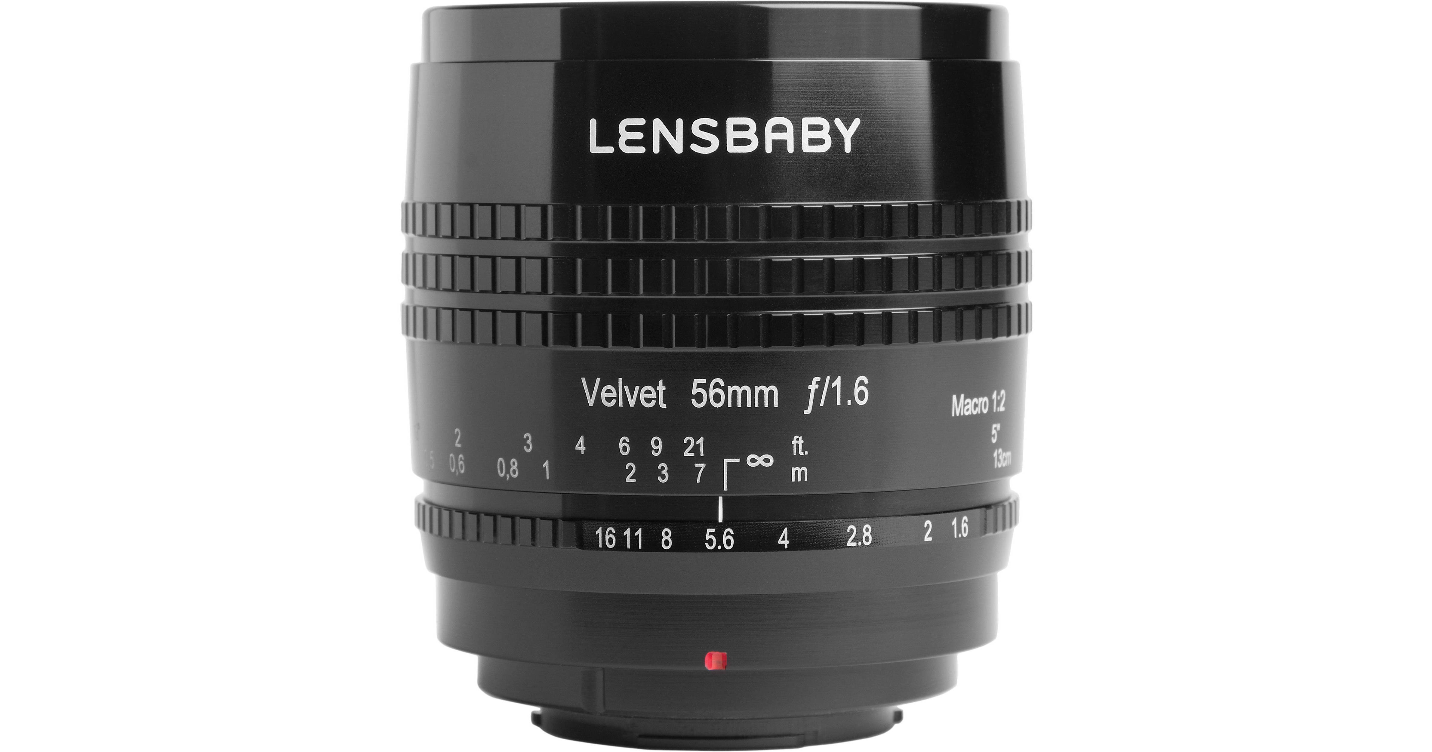 Lensbaby Velvet 56mm f/1.6 Lens for Micro Four Thirds (Black)
