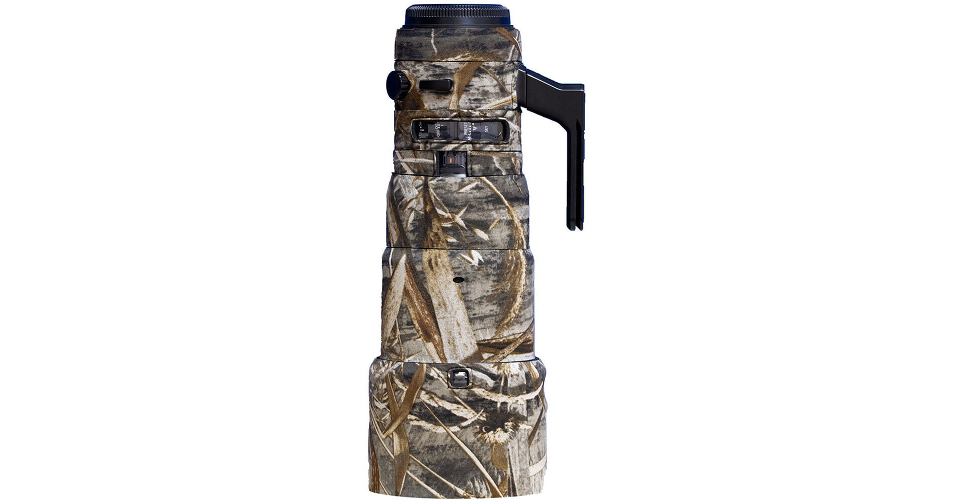 CHASING BIRDS Camouflage Imperméable Lens Coat pour FUJIFILM XF 500mm F5.6 R LM OIS WR Housse de protection imperméable (Noir classique, avec 1.4X et 2.0X TC