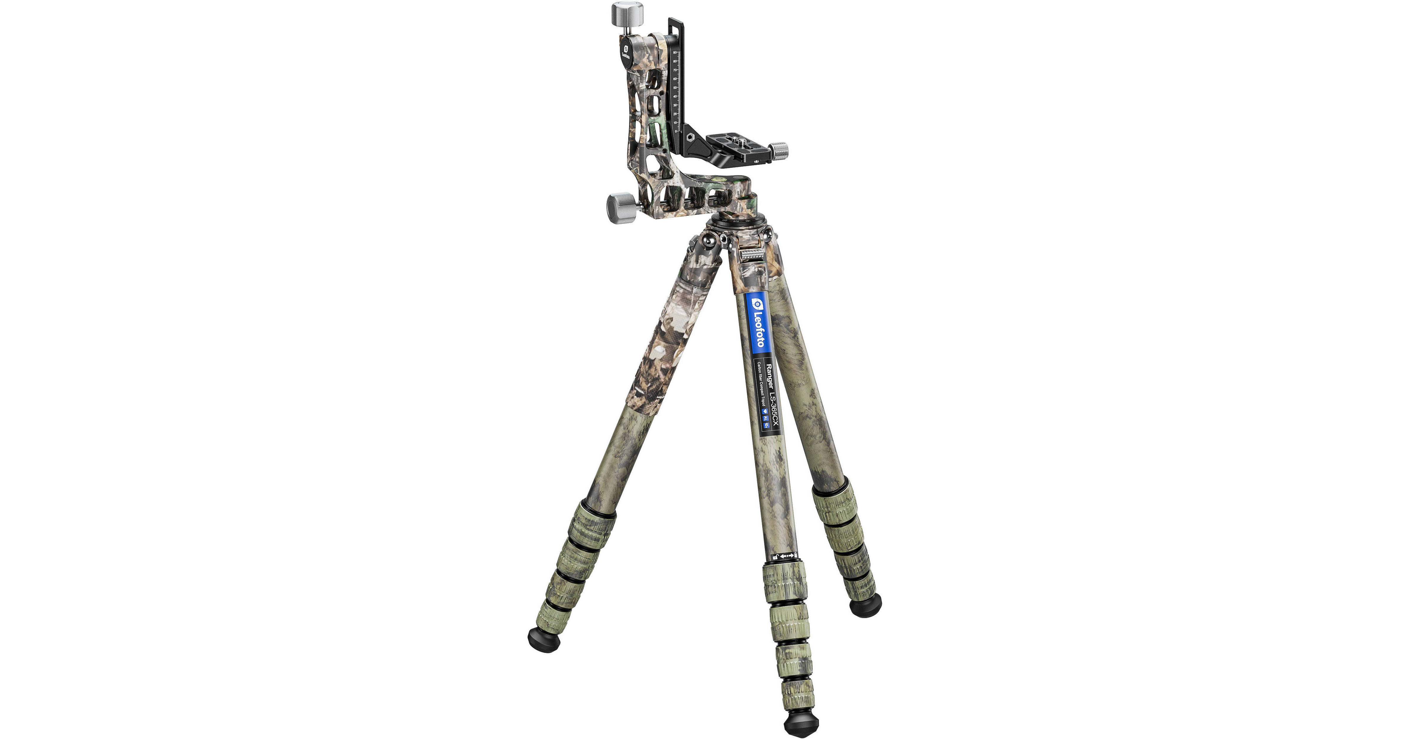 Leofoto Ranger LS-365CX Carbon Fiber LS-365CX+PG-1-FULL CAMO B&H