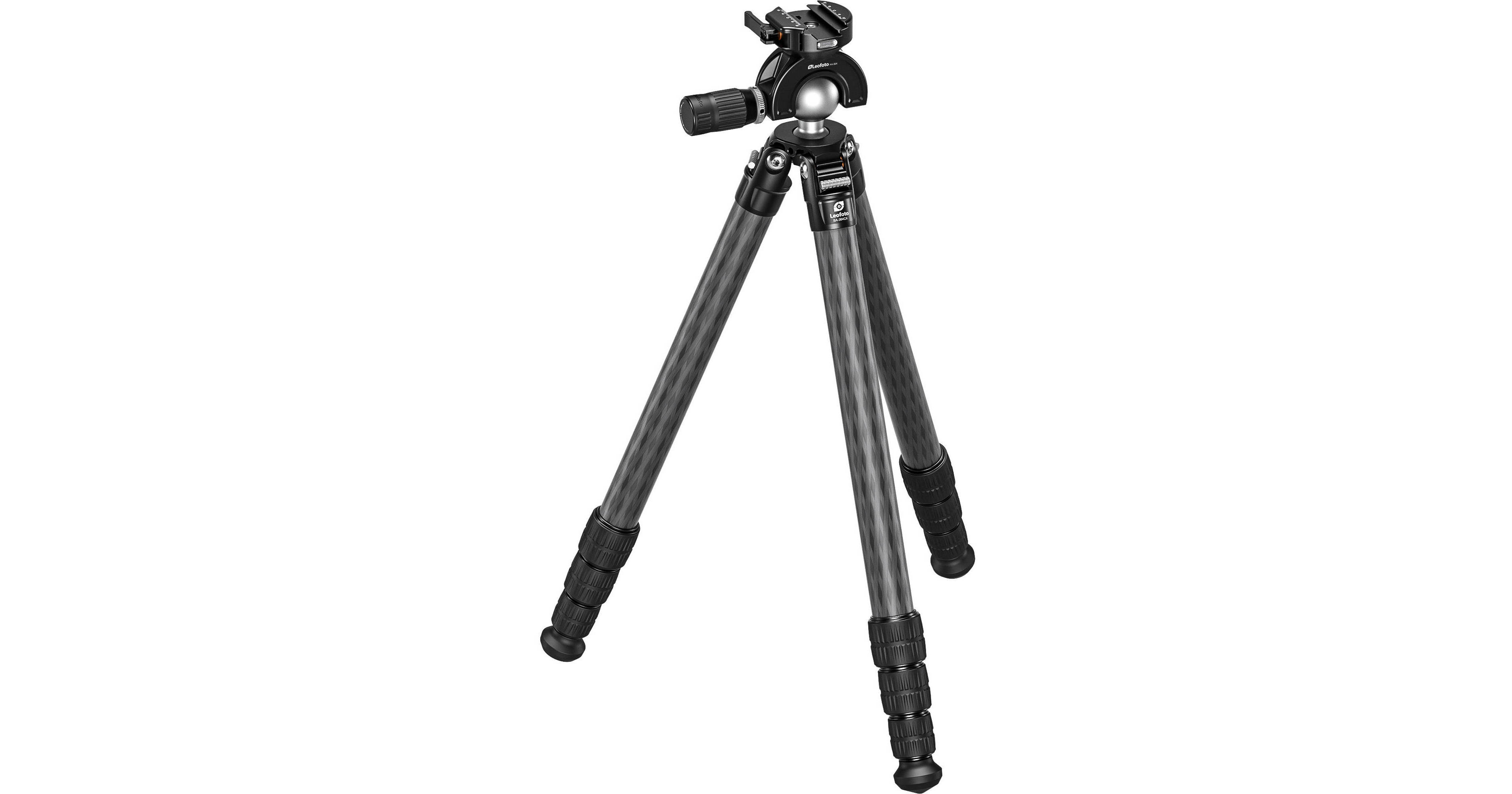 Trépied Carbone Leofoto SA-364CX+MH-50X – Pince Arca & Picatinny, Rotule Dynamique, Neuf