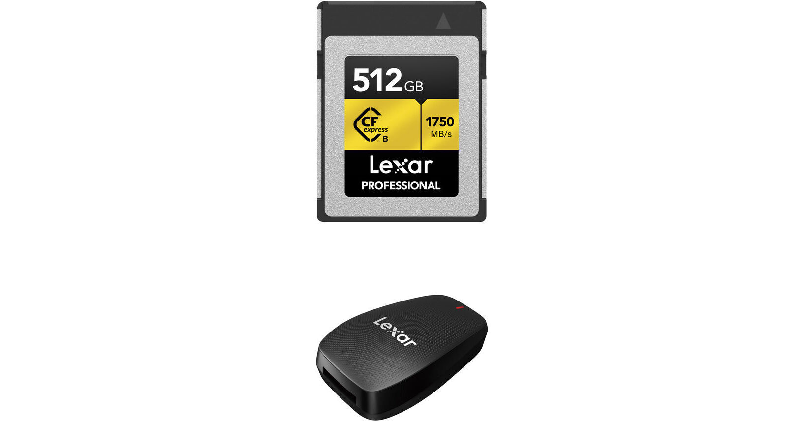 Lexar 512GB Professional CFexpress Type-B Memory Card with USB