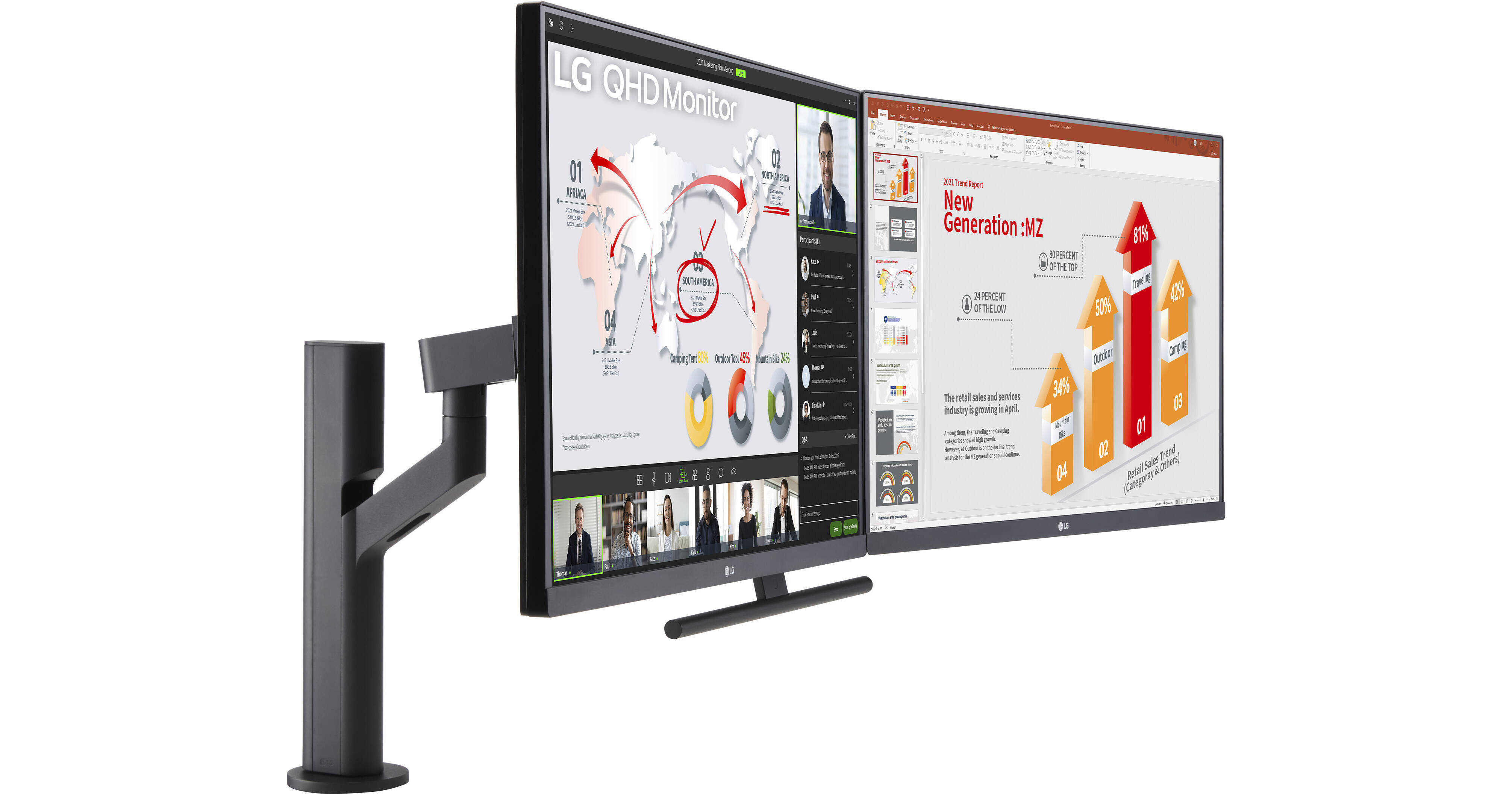 LG Ergo Dual 27