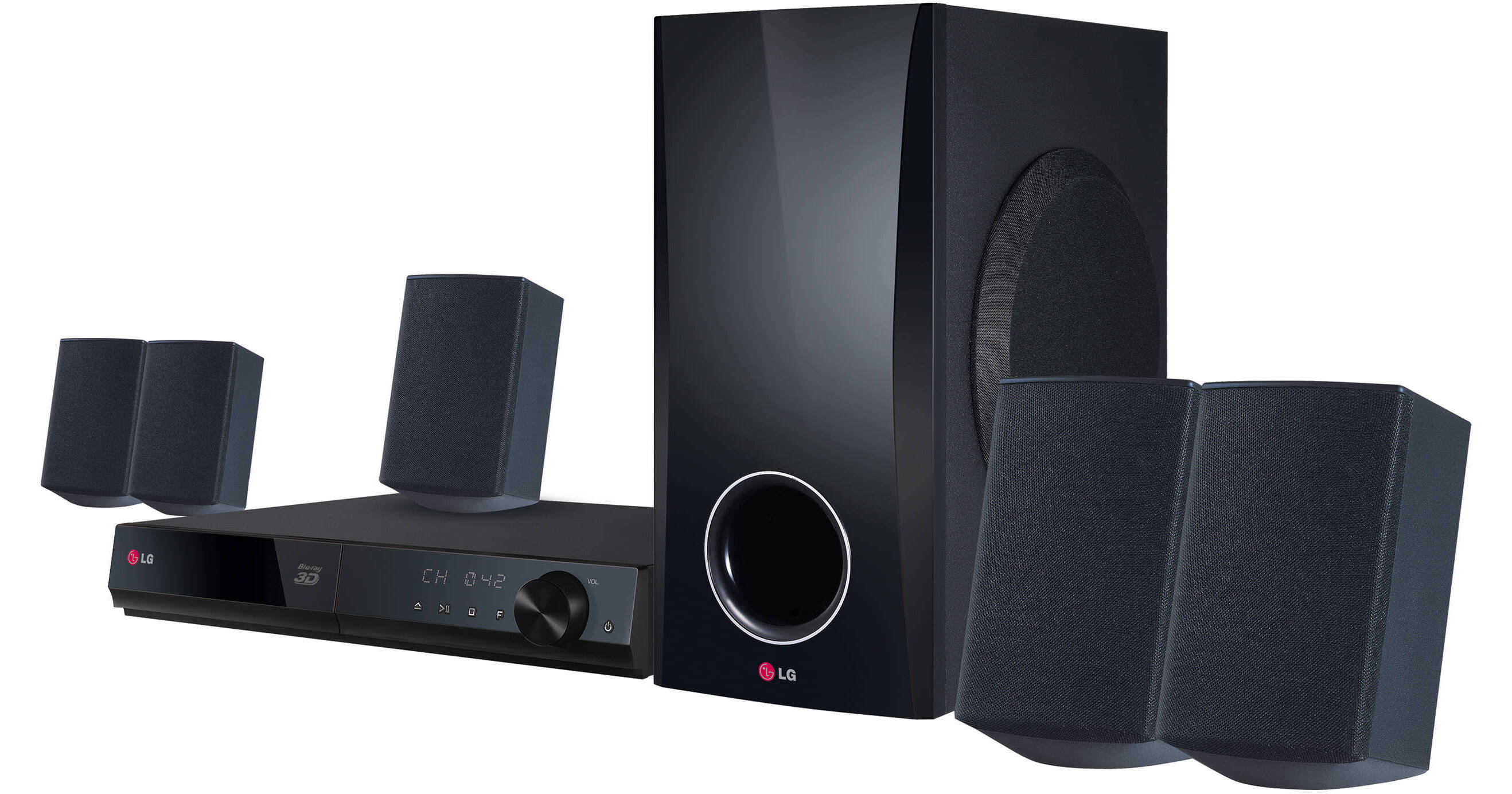 LG 5.1-Channel 500W 3D Smart Blu-ray Home Theater System BH5140S